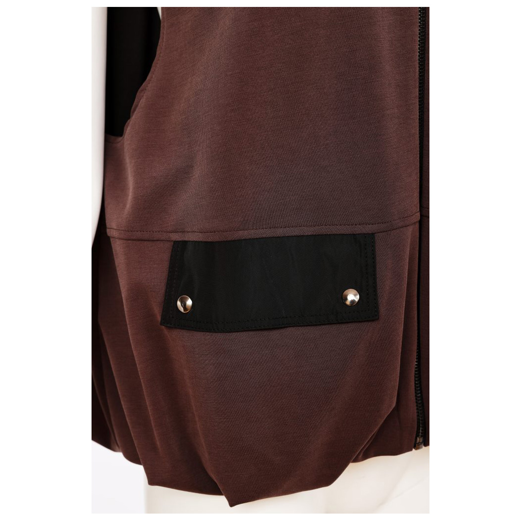 Naya Puff Ball Hem Zip Waistcoat With Contrast Pockets - Image 4