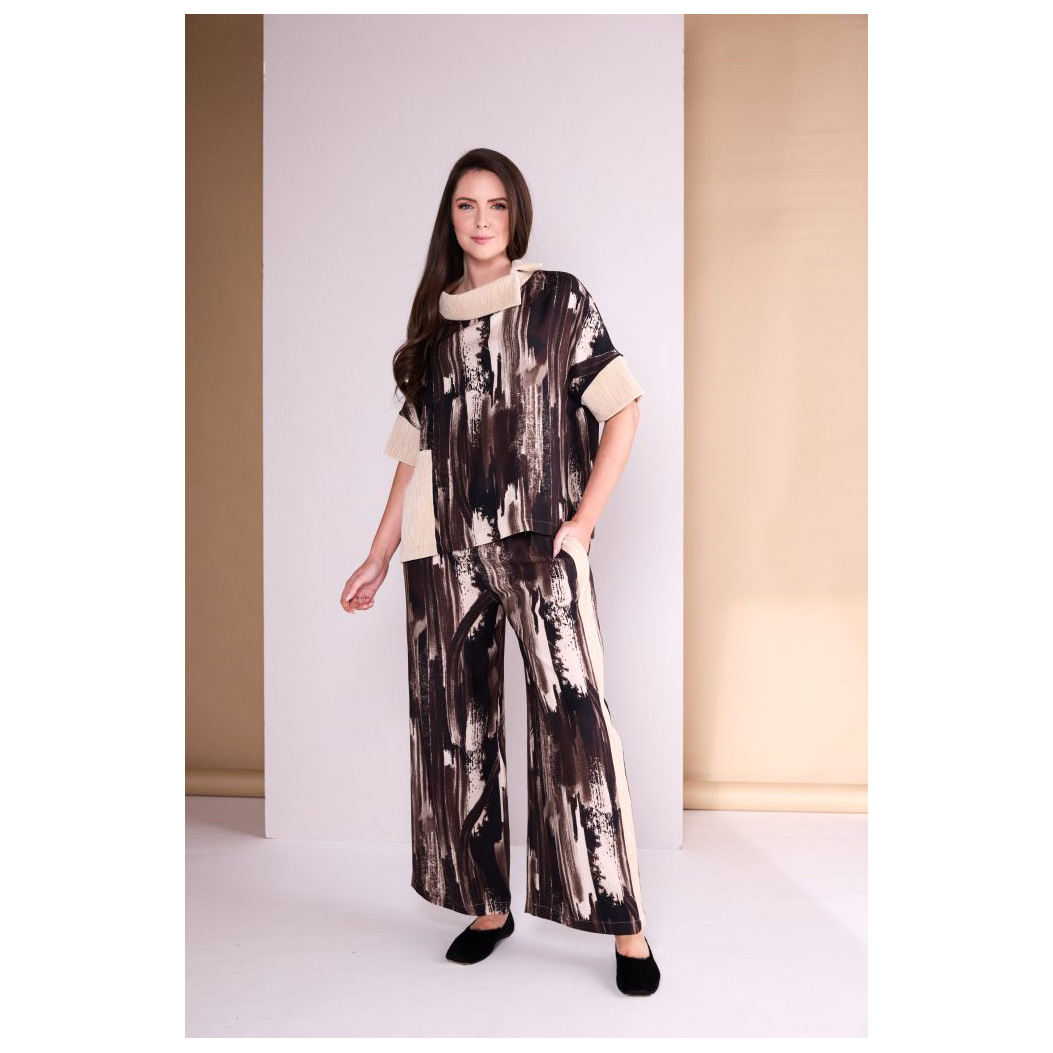 Ora Choc Print Trouser