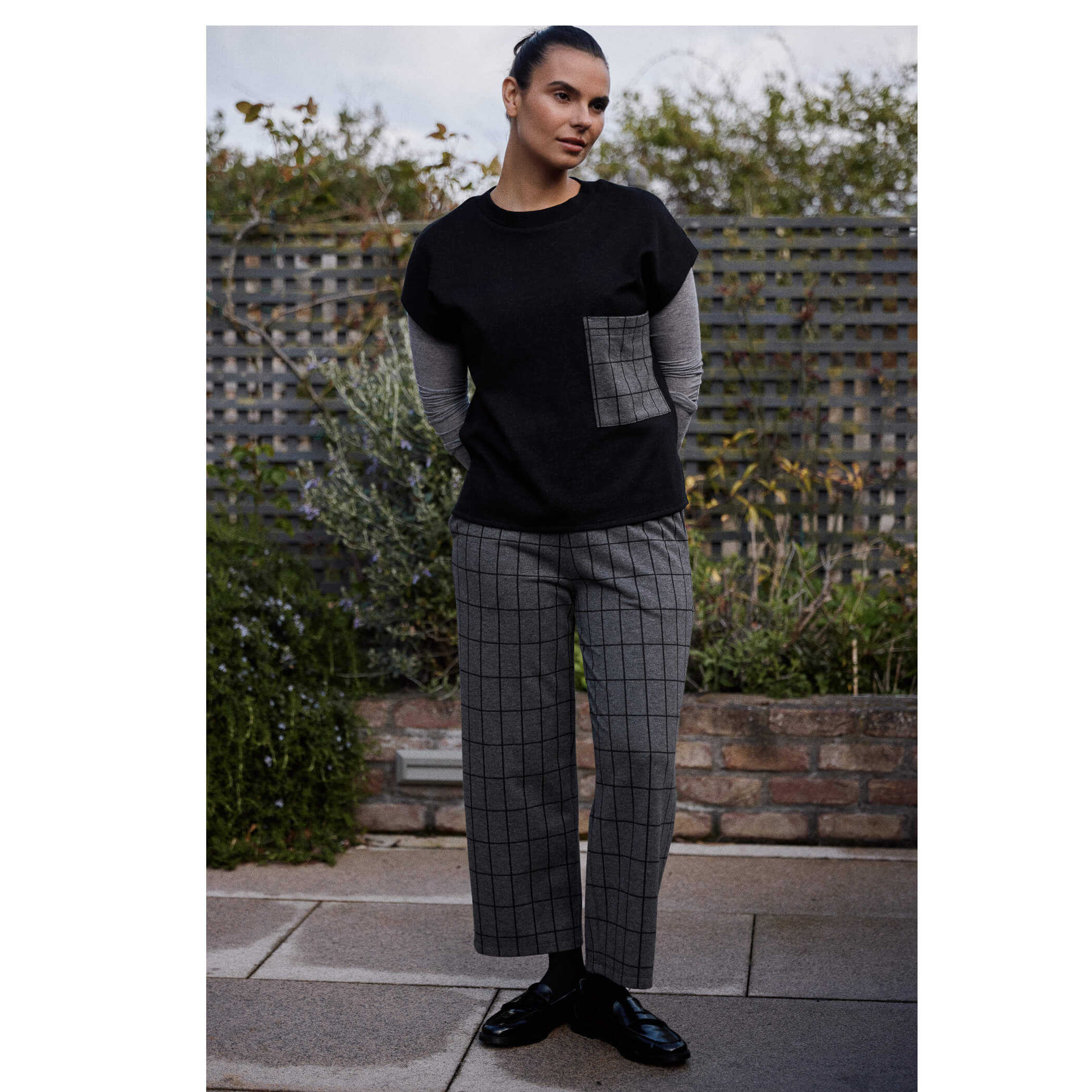 Peruzzi Grid Tabard Top - Image 4