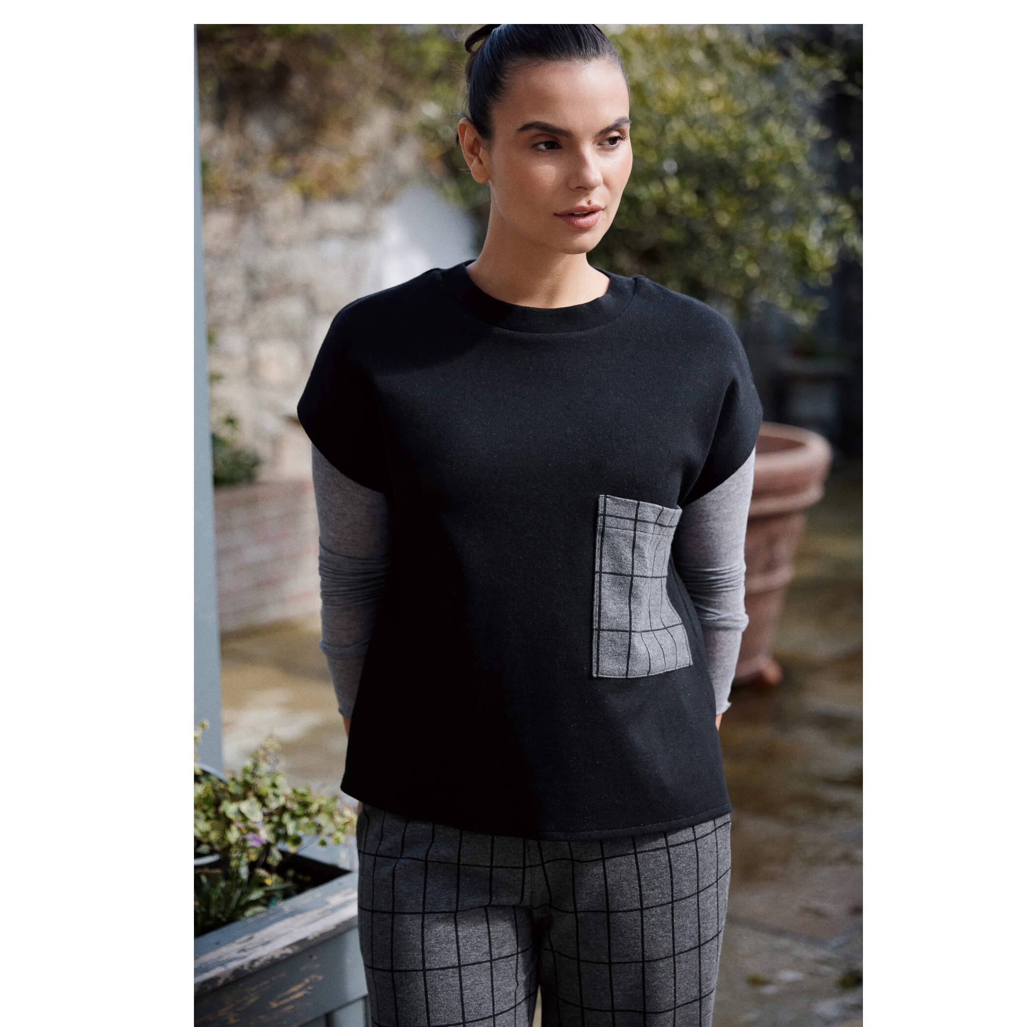 Peruzzi Grid Tabard Top - Image 7
