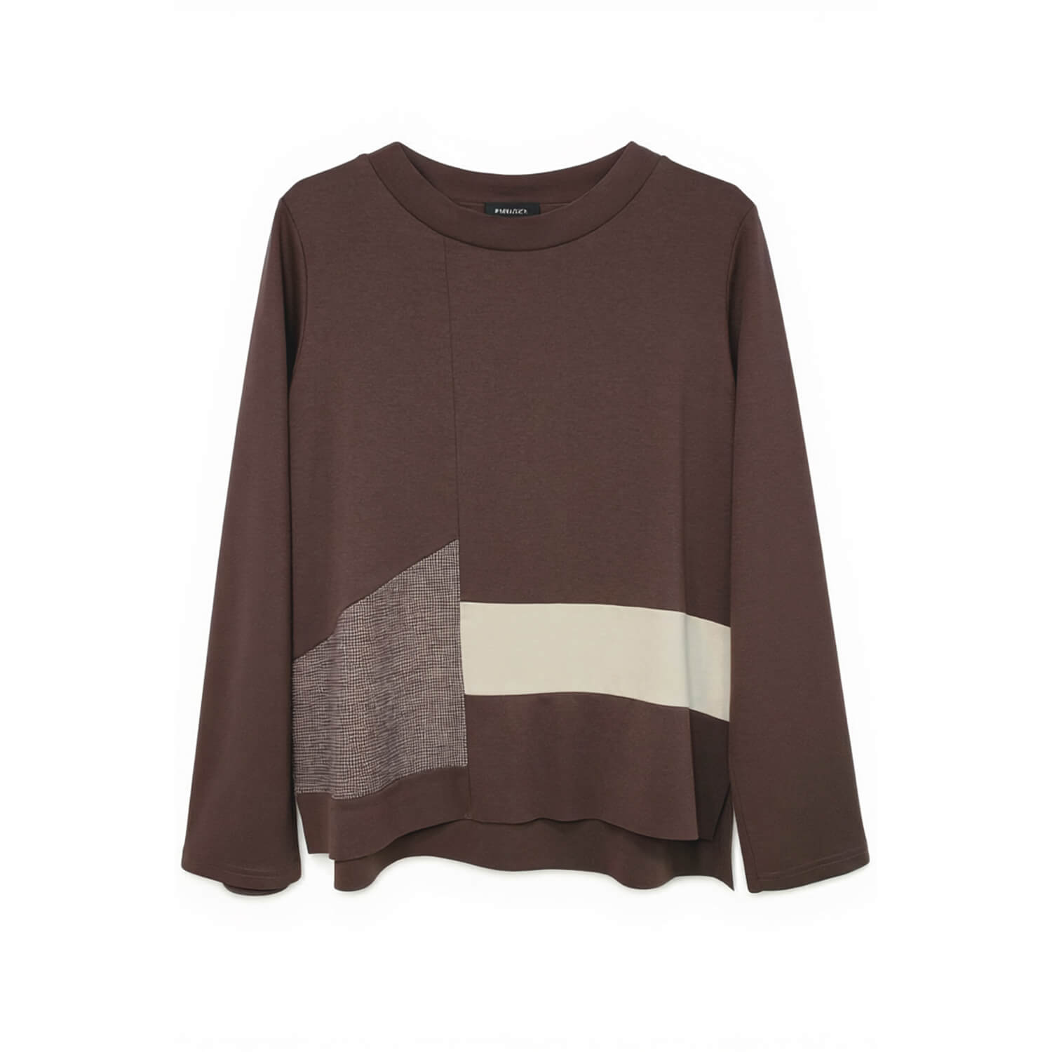 Peruzzi Brown Applique Top