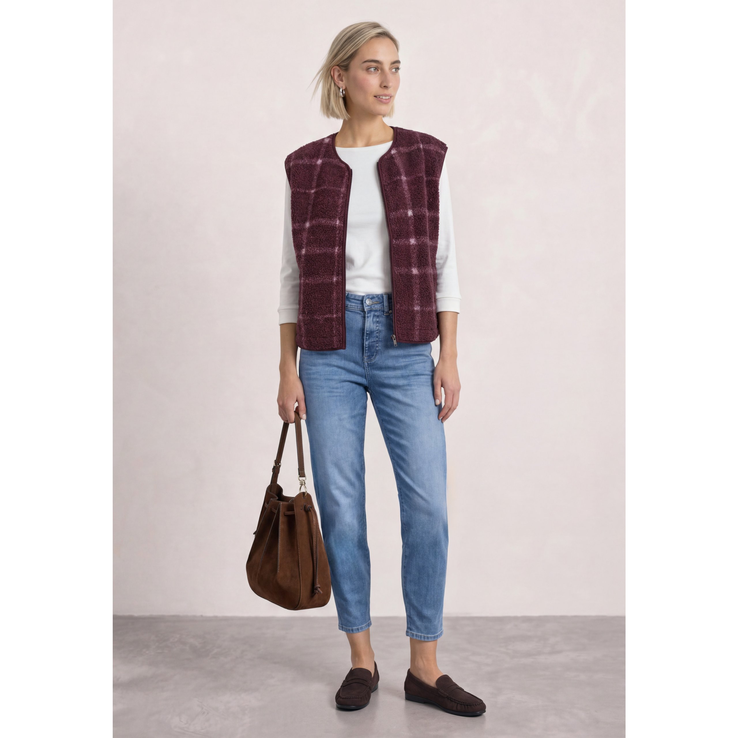 Street One Wine Teddy Vest