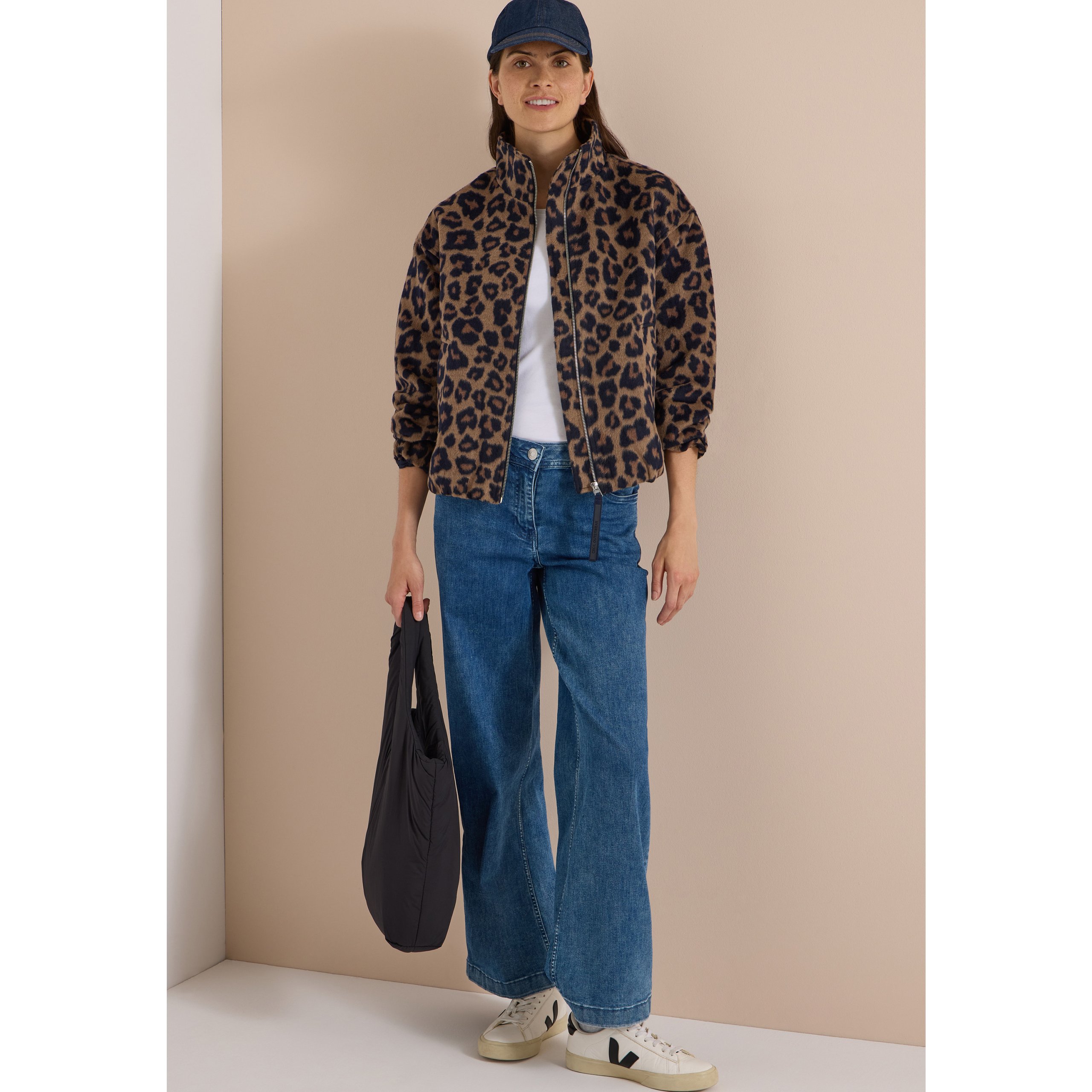 Cecil leopard pattern blouson - Image 3
