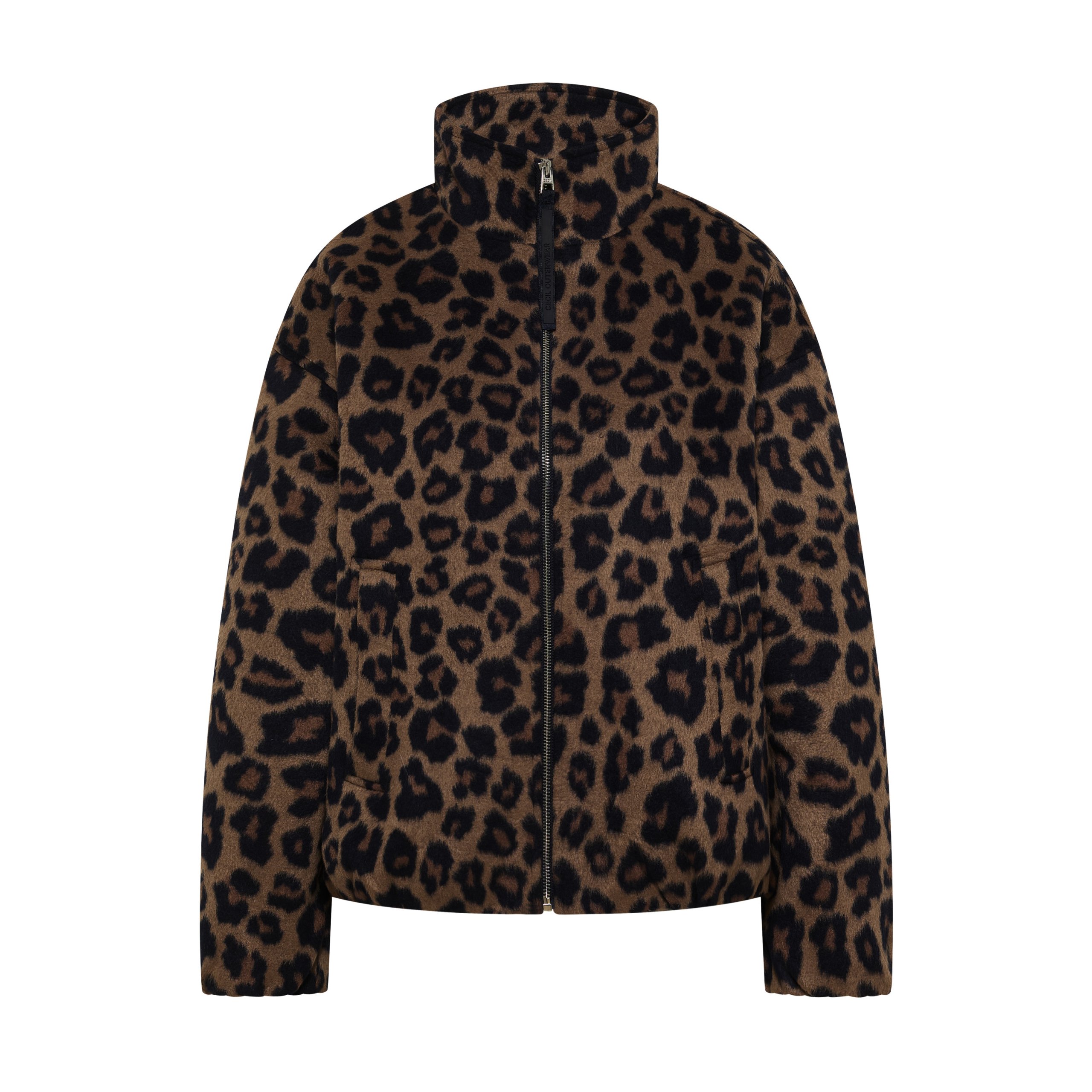 Cecil leopard pattern blouson - Image 4