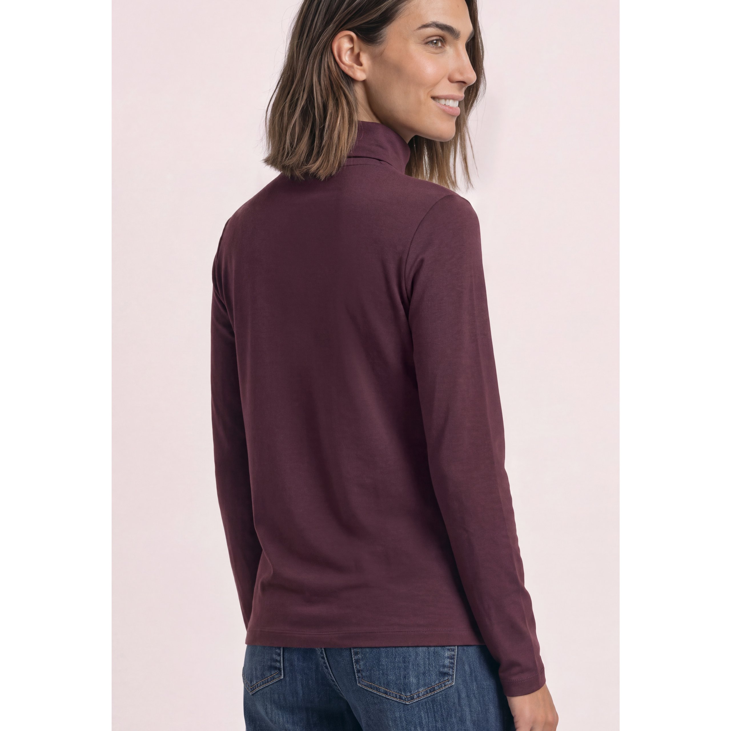 Street One wine roll neck jumper - Image 2