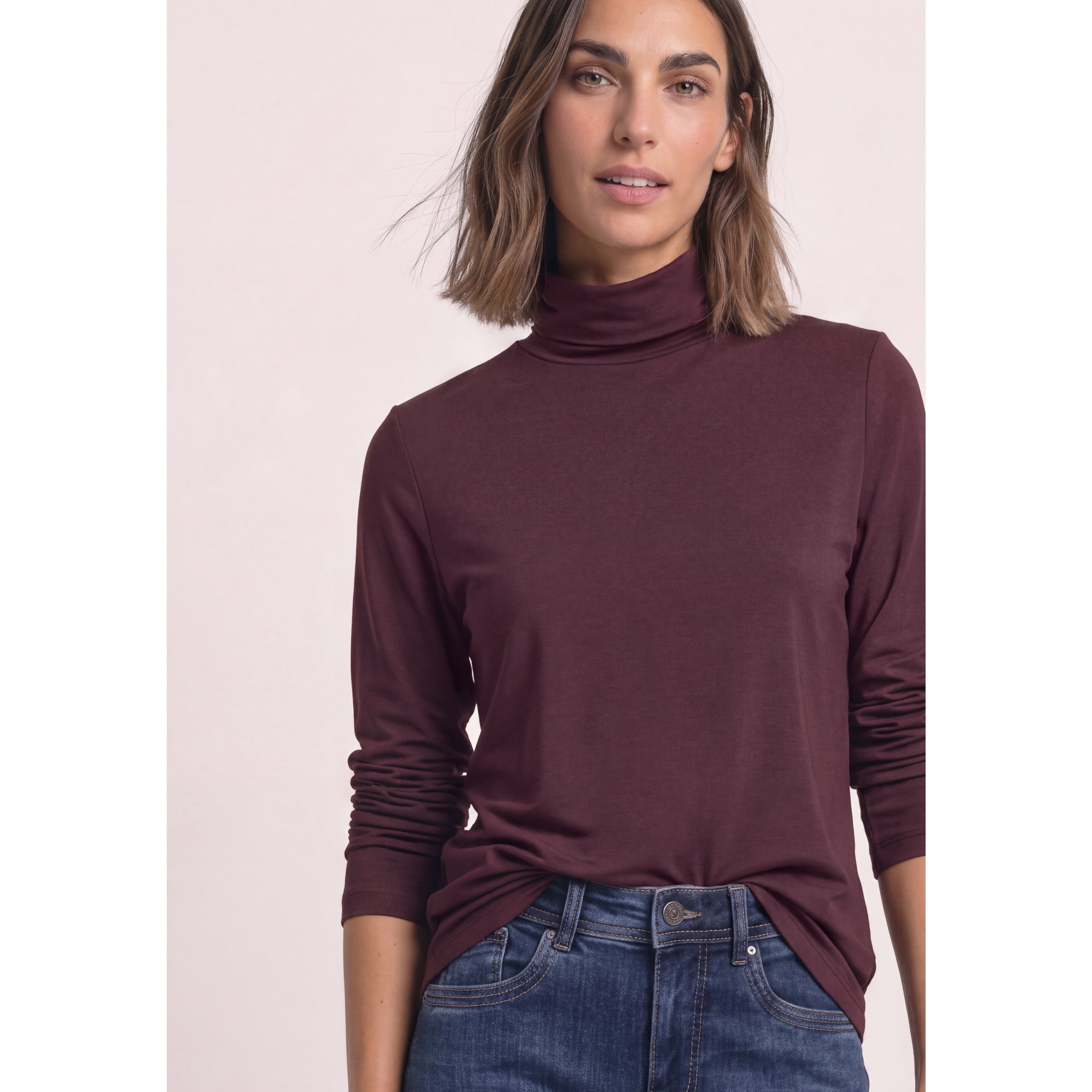 Street One wine roll neck jumper - Image 5