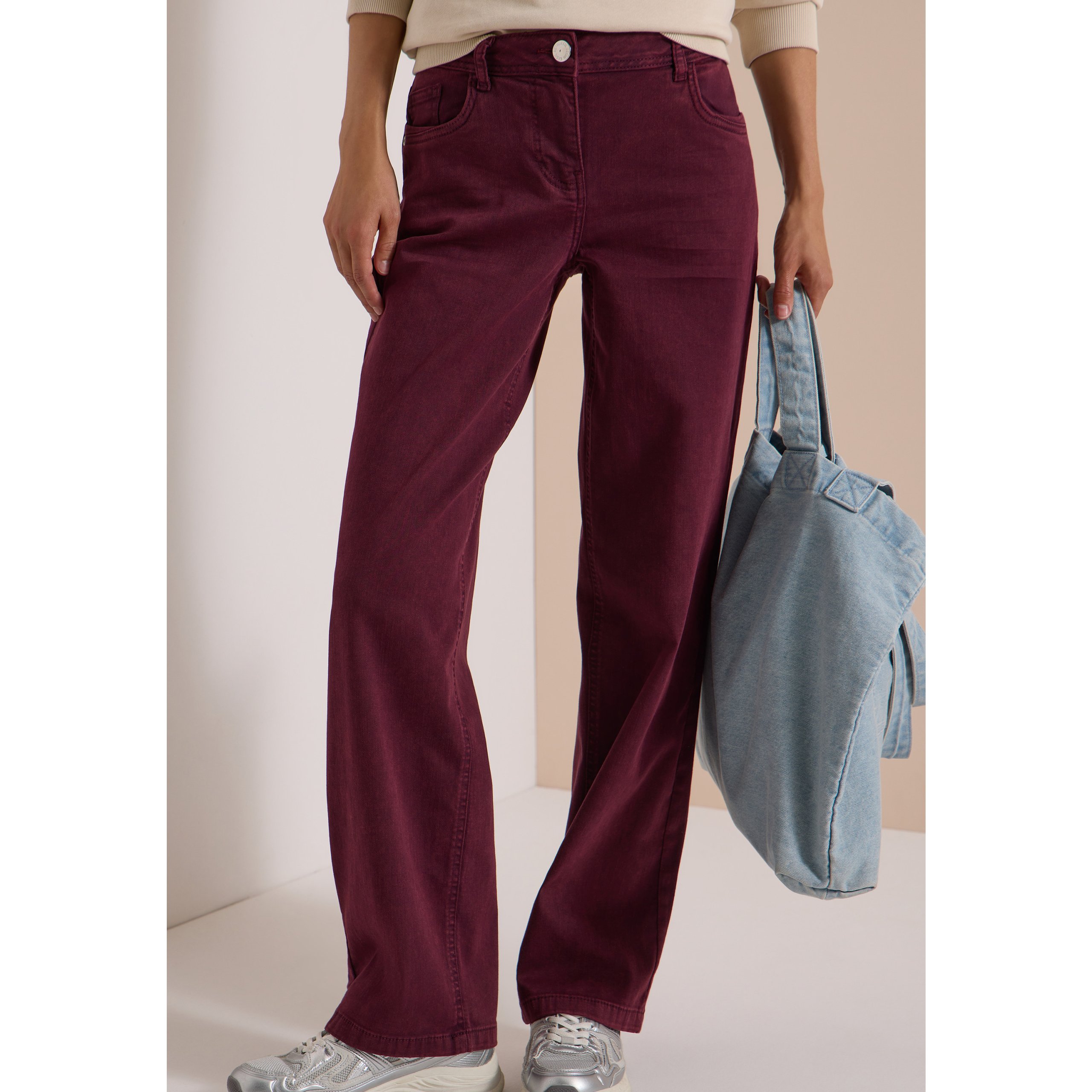 Cecil High Waist 32″ Wide Leg Jeans
