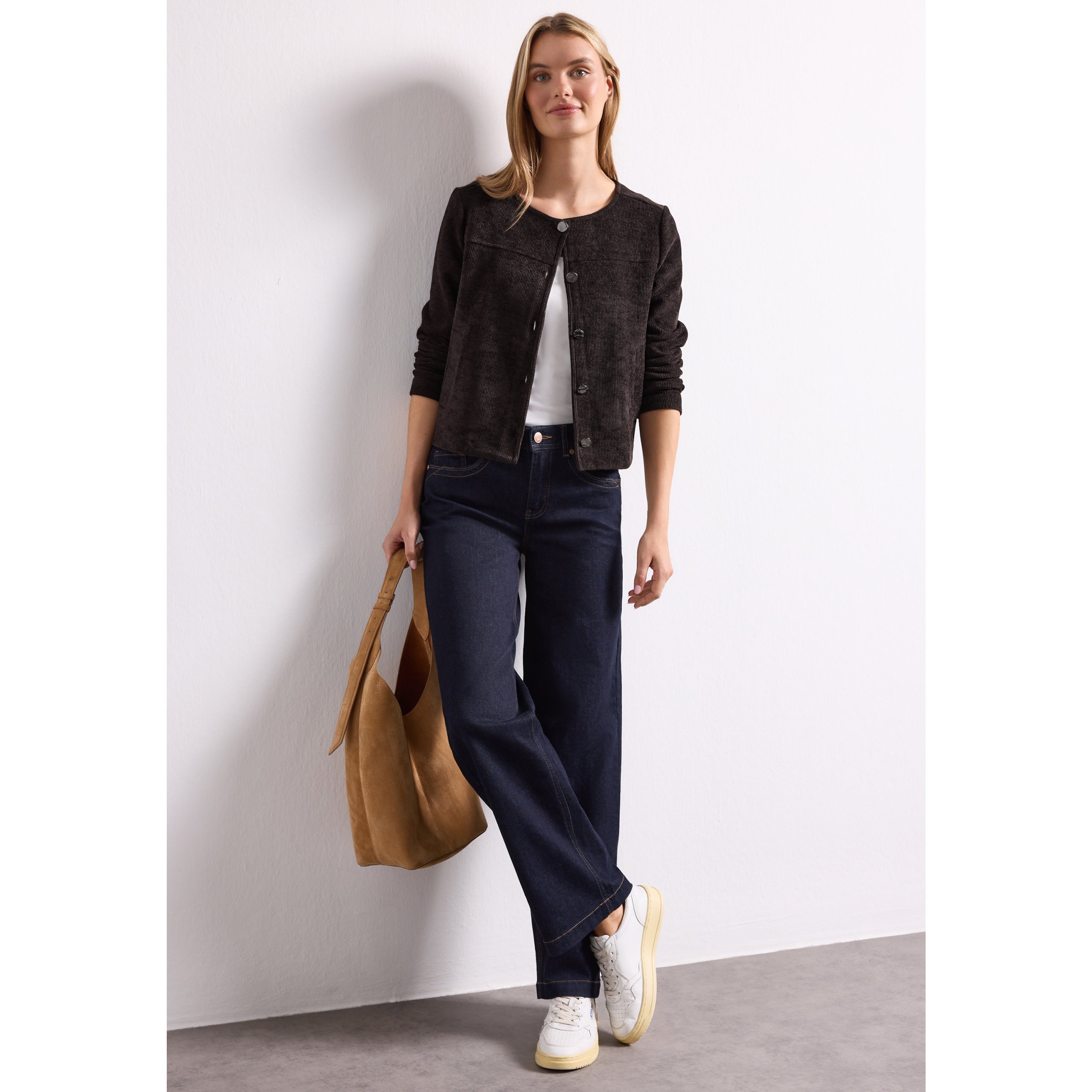Street One brown short jacket - Image 3