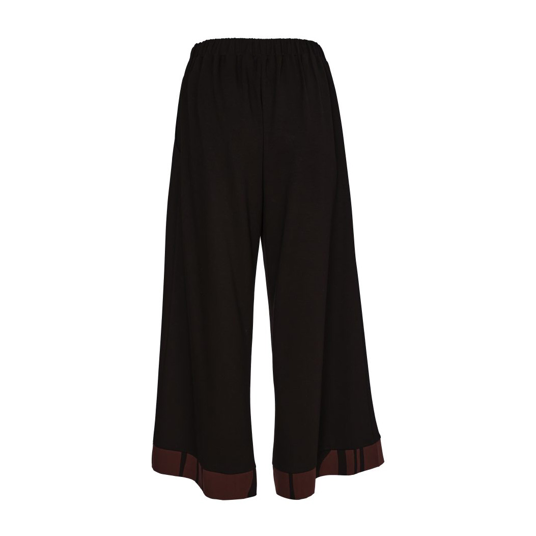 Naya Wide Leg Trouser With Print Cuff - Image 2