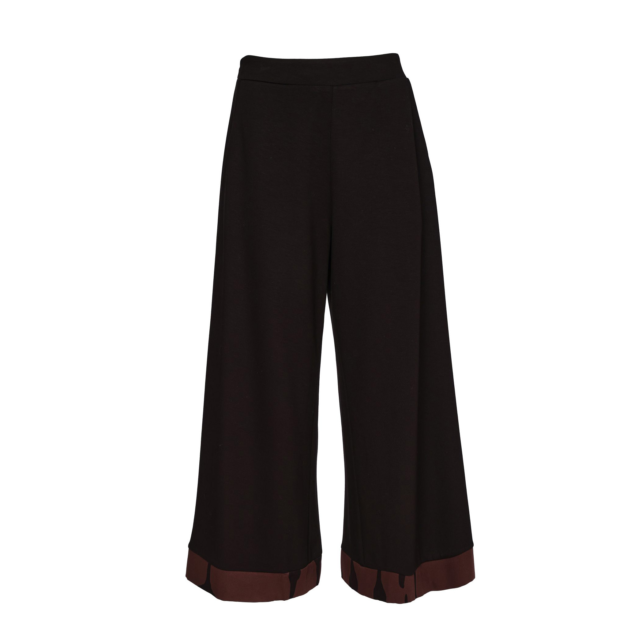 Naya Wide Leg Trouser With Print Cuff - Image 3