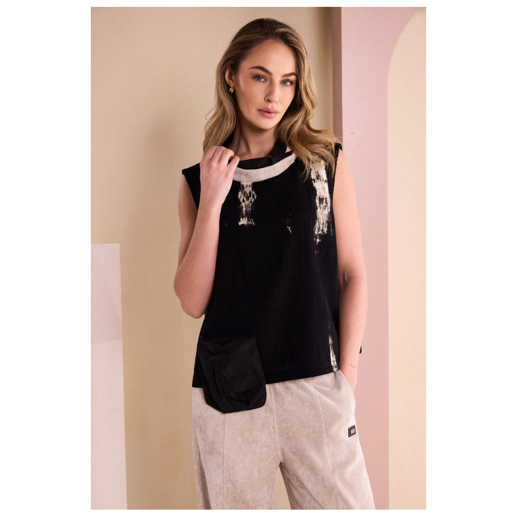 Naya Sleeveless Print Top