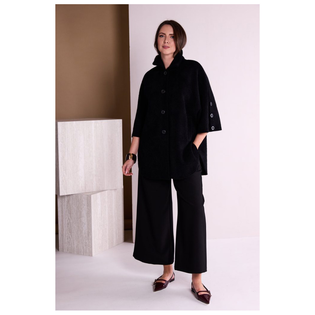Ora Black Soft Batwing Jacket - Image 2