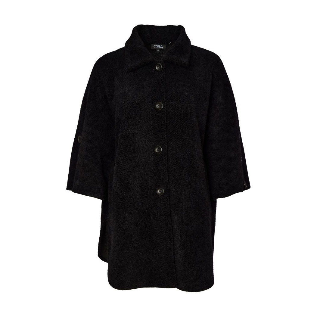 Ora Black Soft Batwing Jacket - Image 4