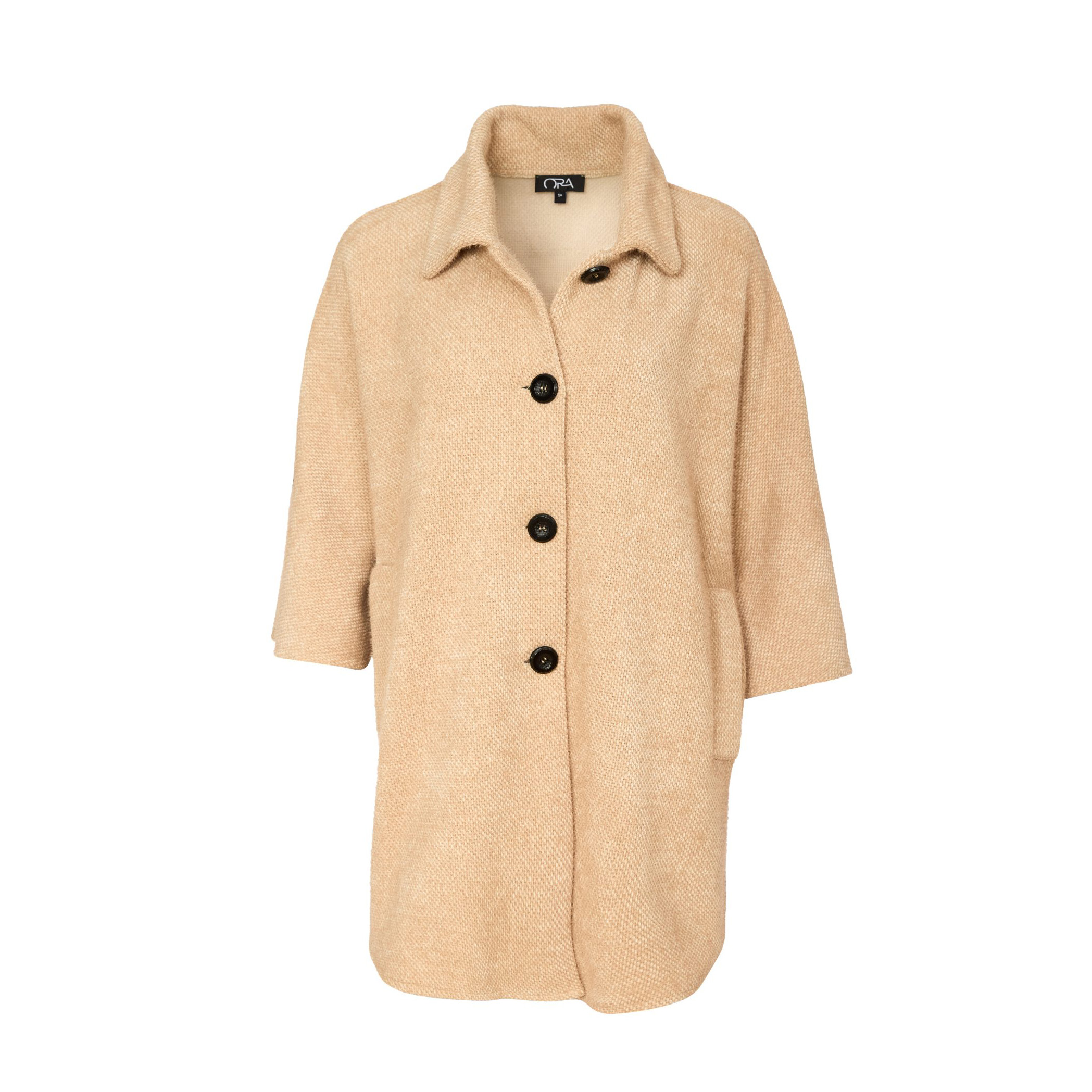 Ora Oatmeal Soft Batwing Jacket - Image 3