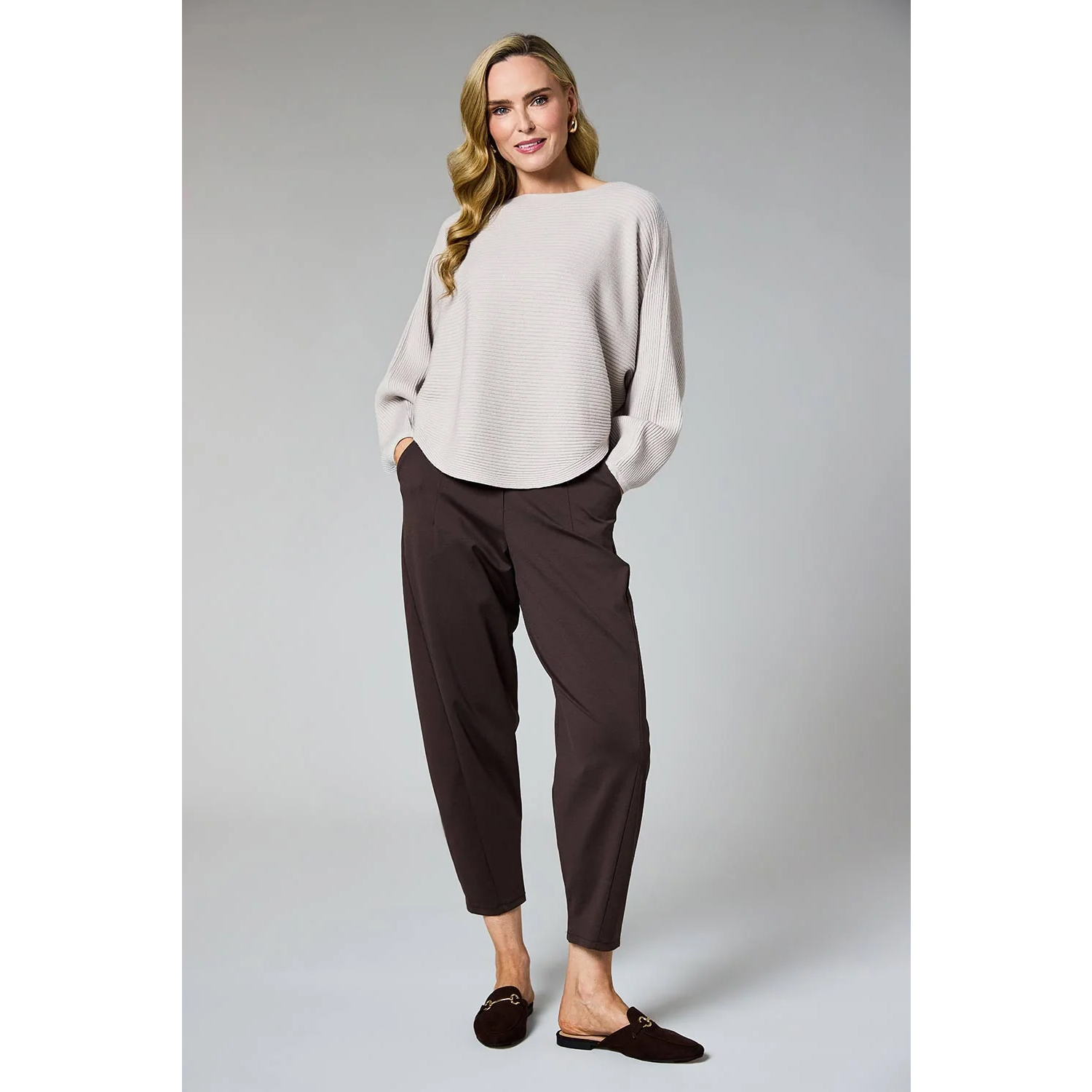 Deck Barrel Leg Trouser (Black & Brown) - Image 4