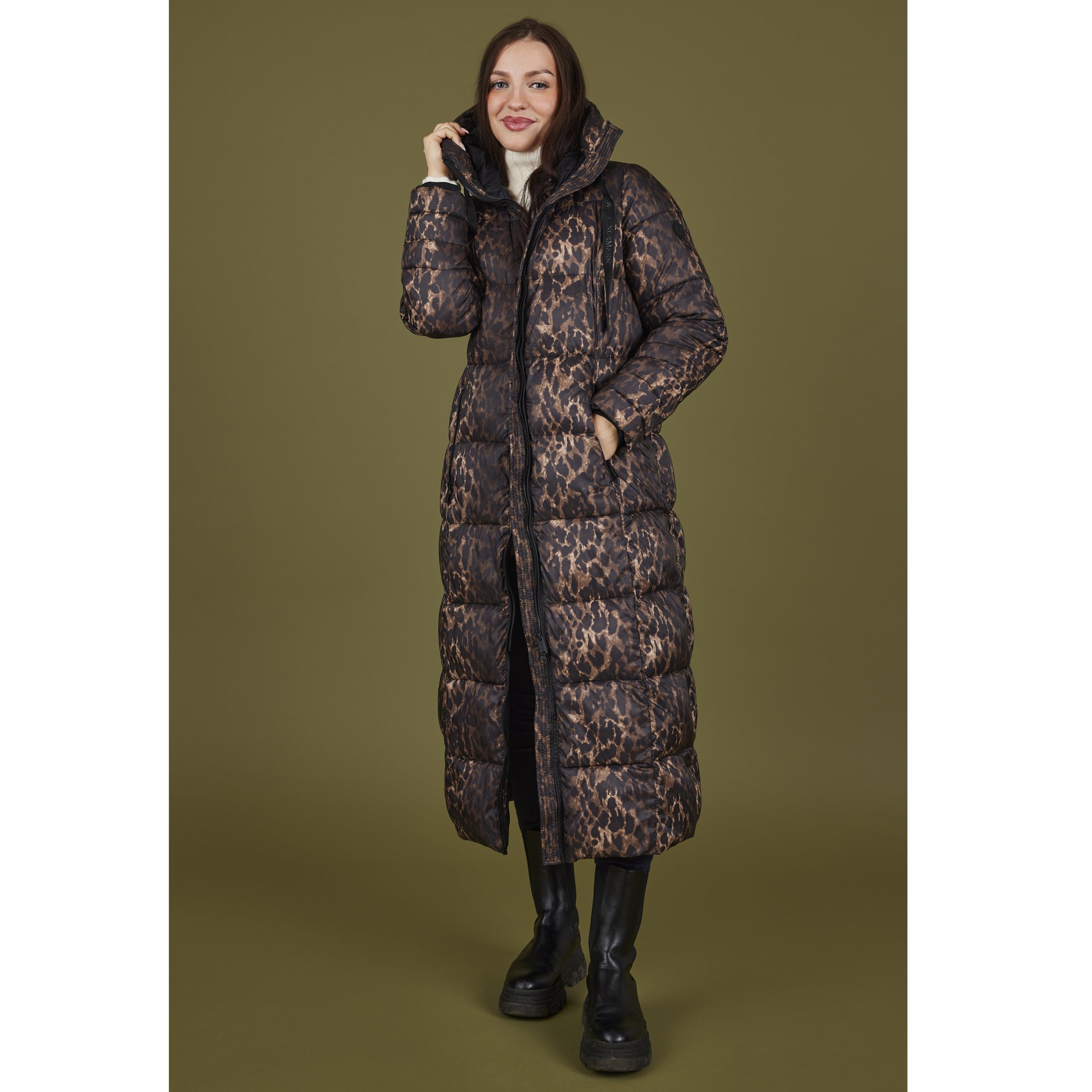 Normann Brown Print Coat