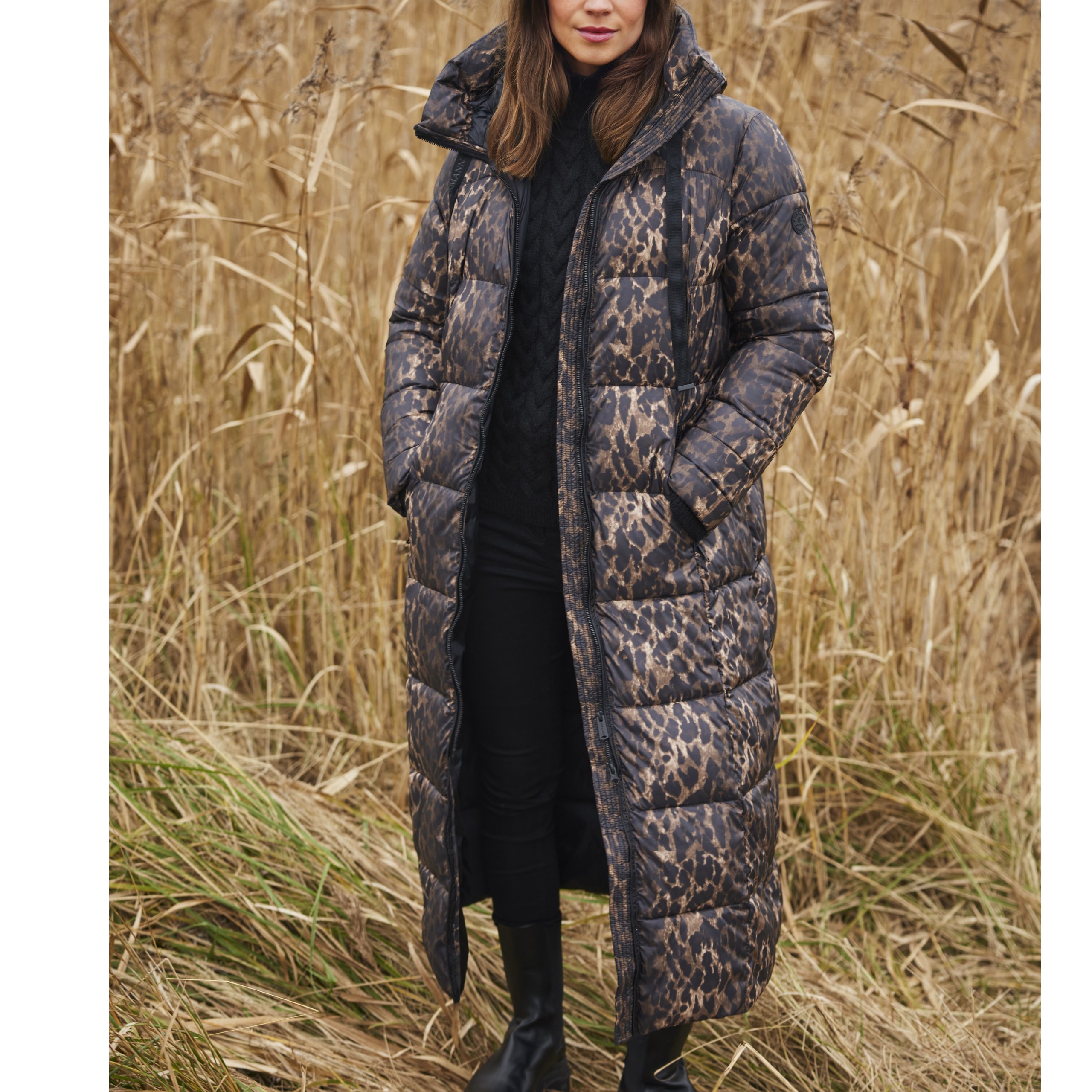 Normann Brown Print Coat - Image 7