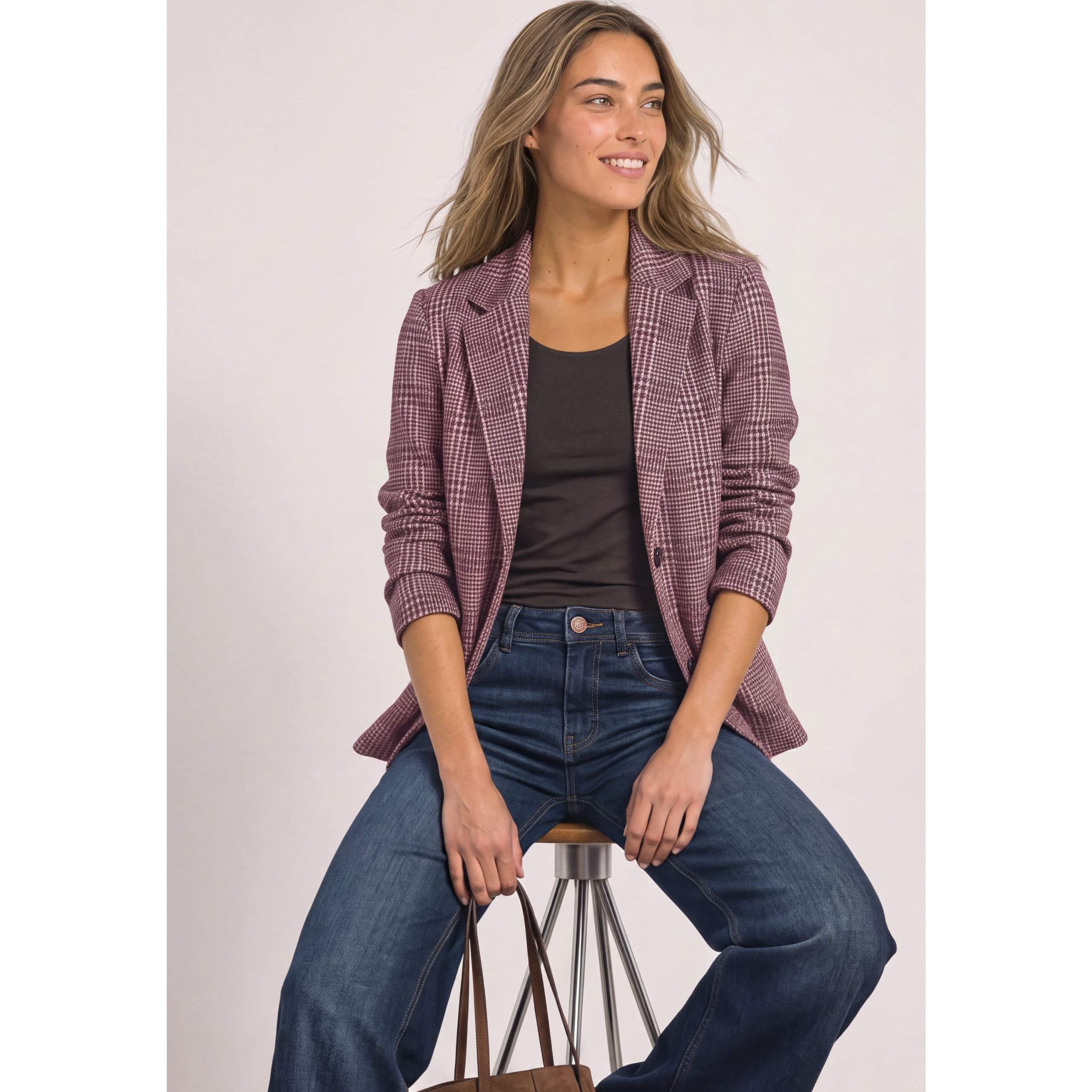 StreetOne Check Pattern Blazer