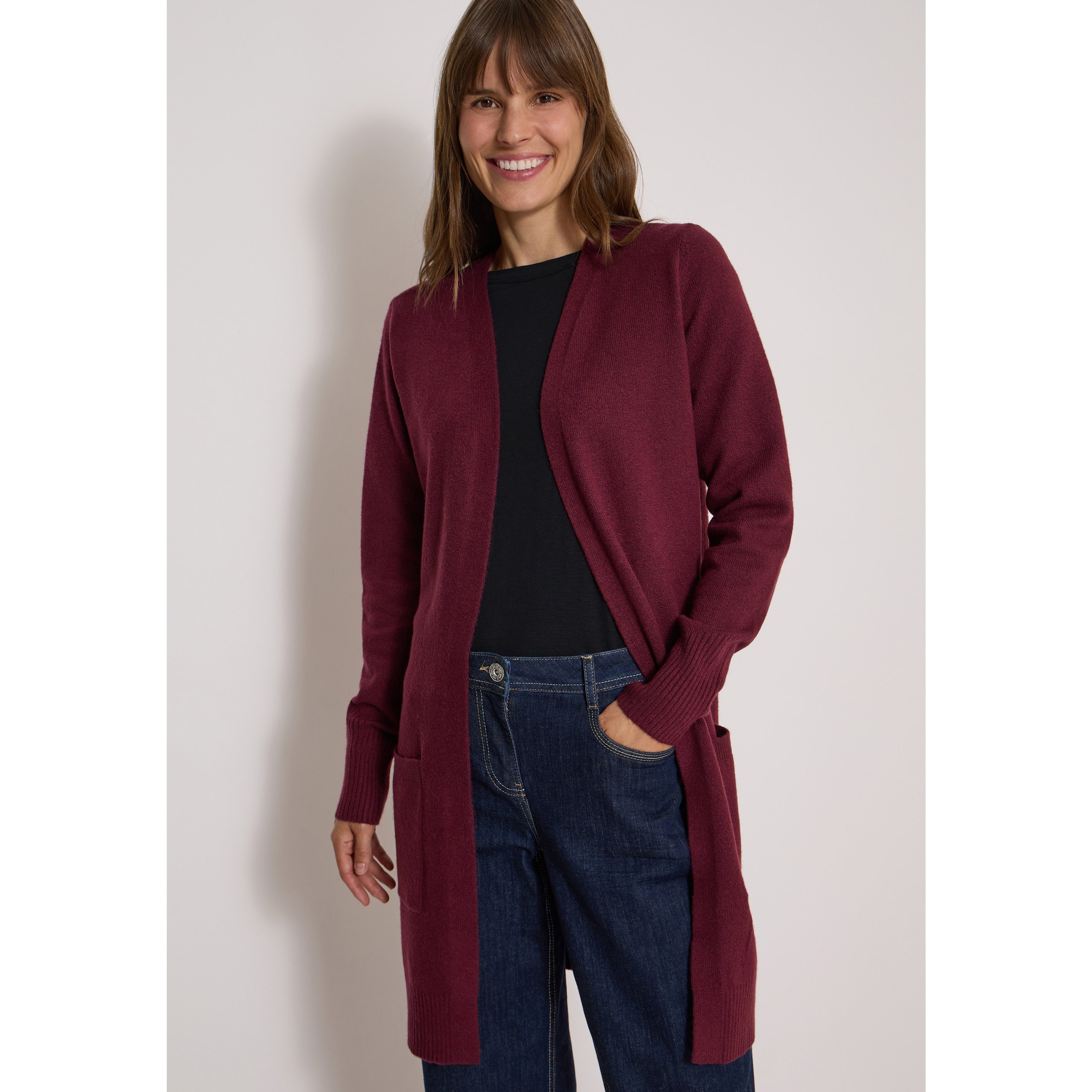Cecil Red Wine Long Cardi