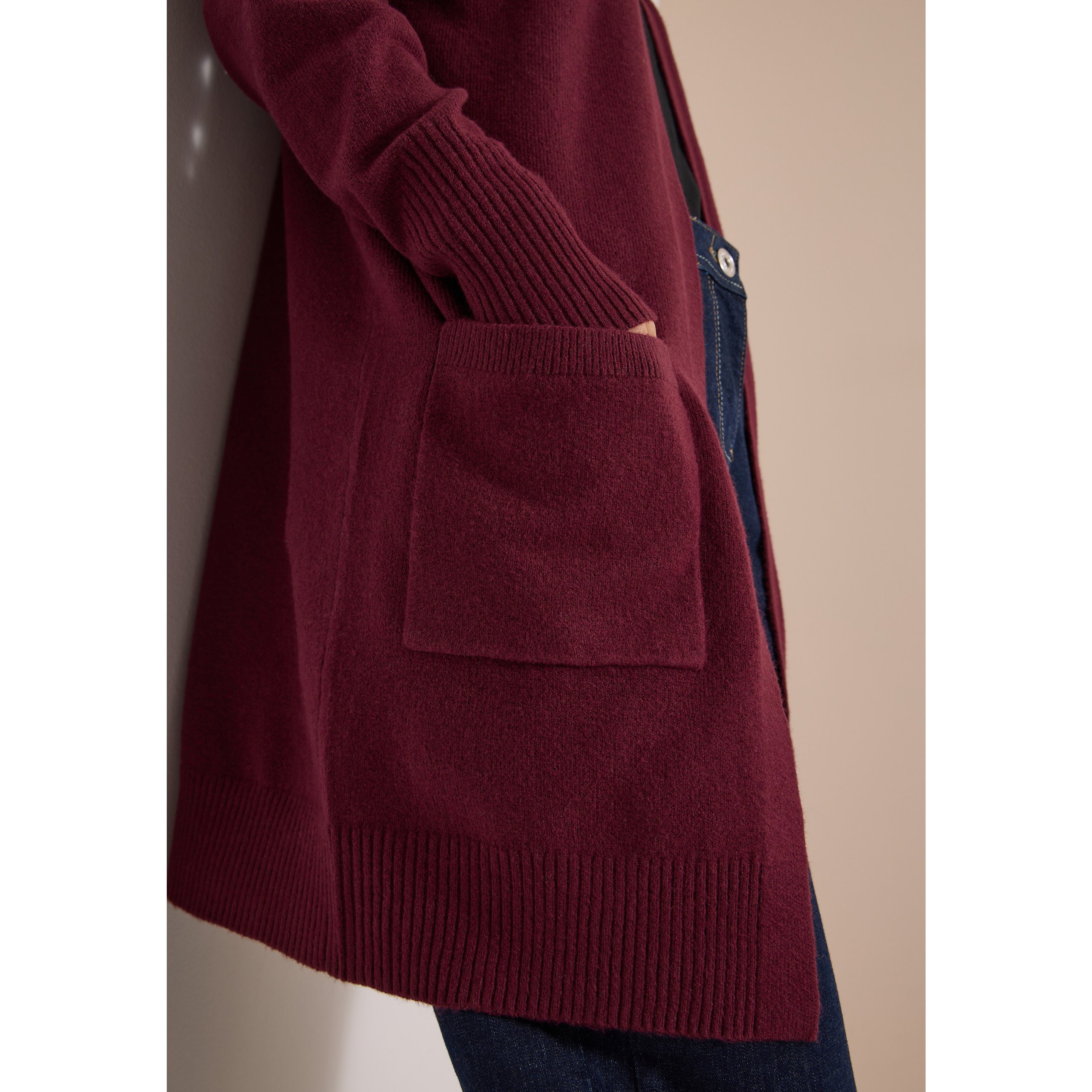 Cecil red wine long cardi - Image 7