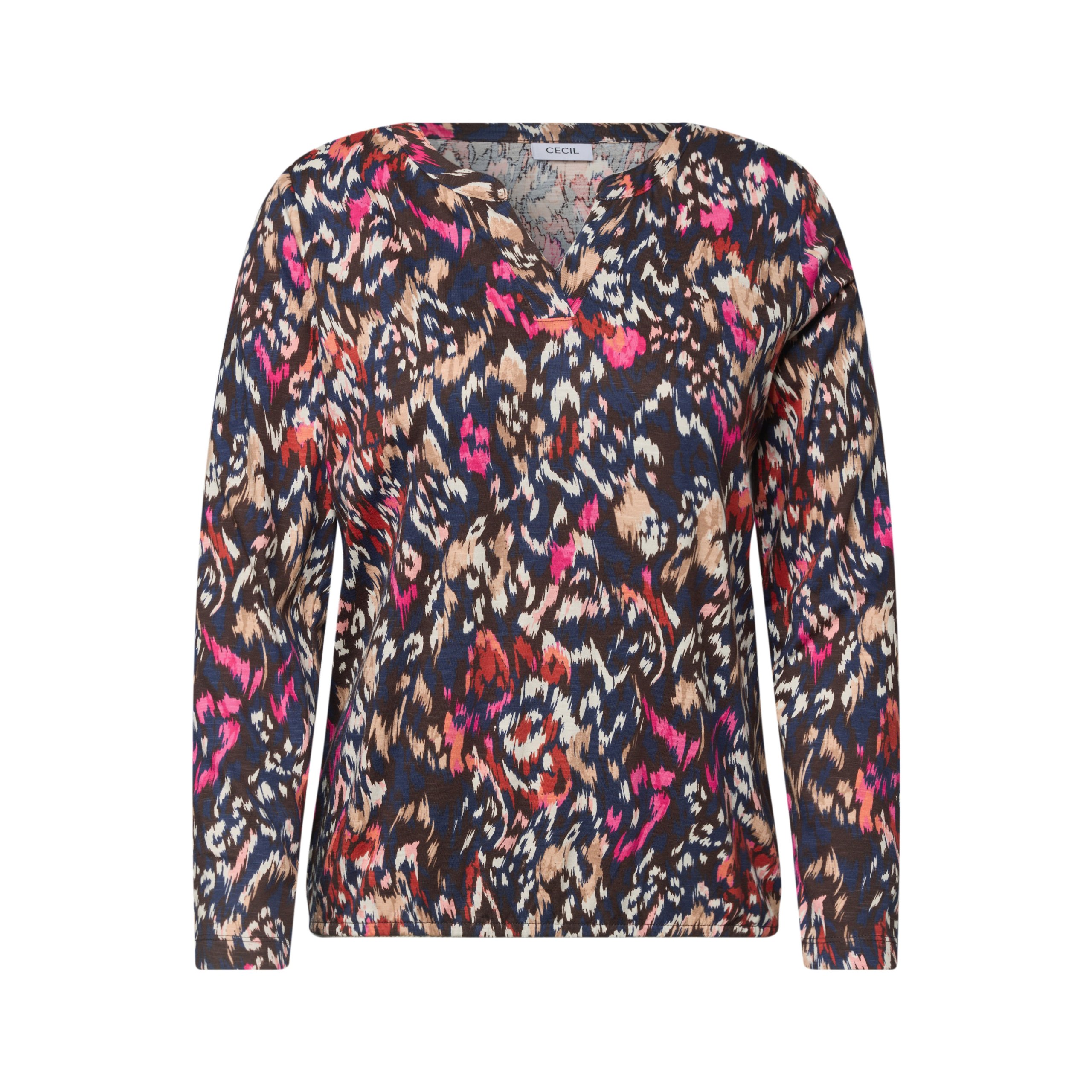 Cecil split neck tunic look top - Image 4