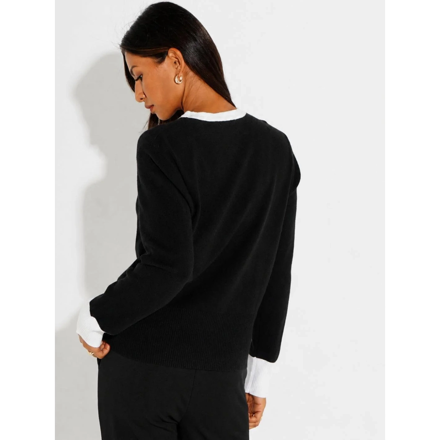 Kate & Pippa Black & White Aspen Knit - Image 4
