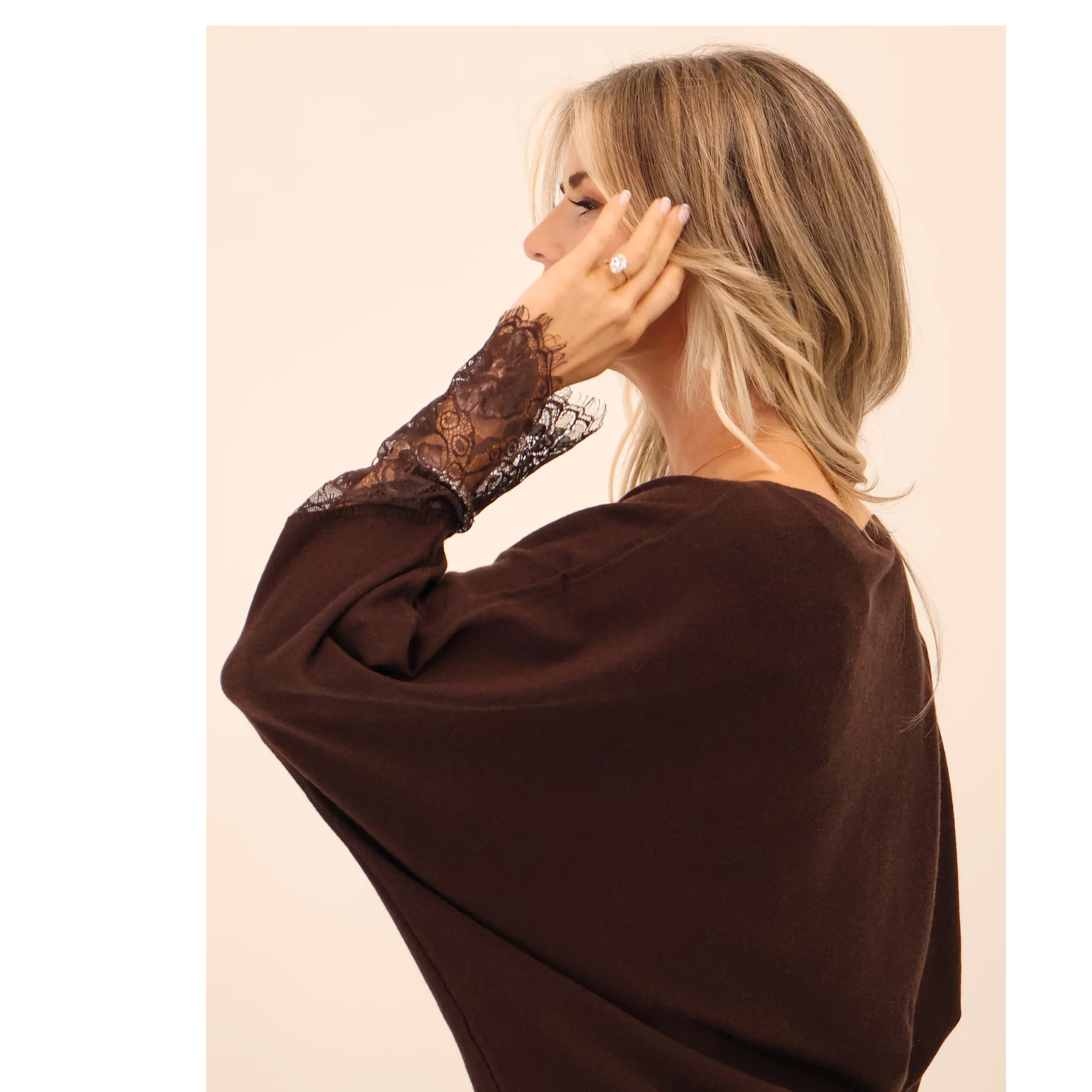 Kate & Pippa Blakely Chocolate Knit - Image 3