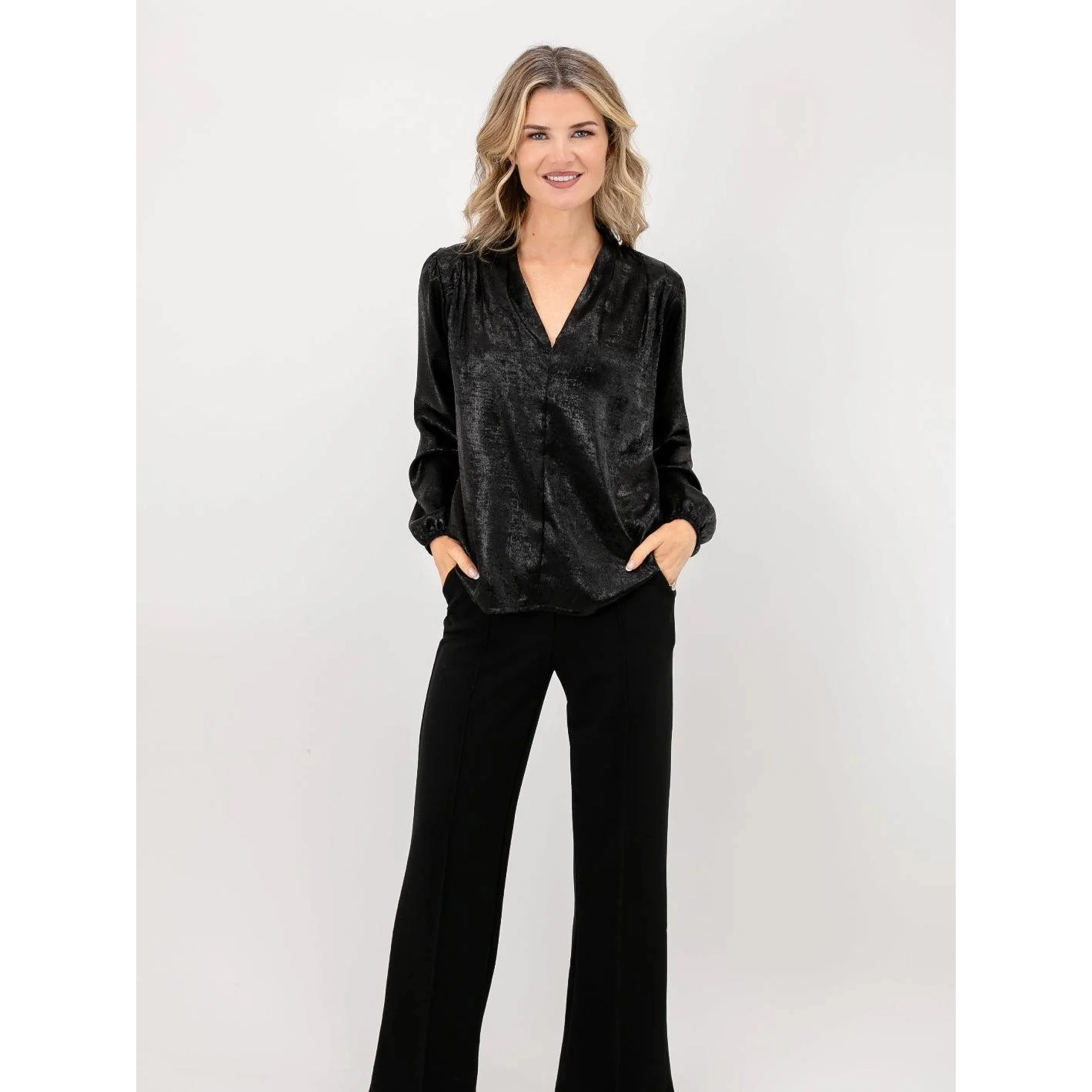 Kate & Pippa Black Lexi Top