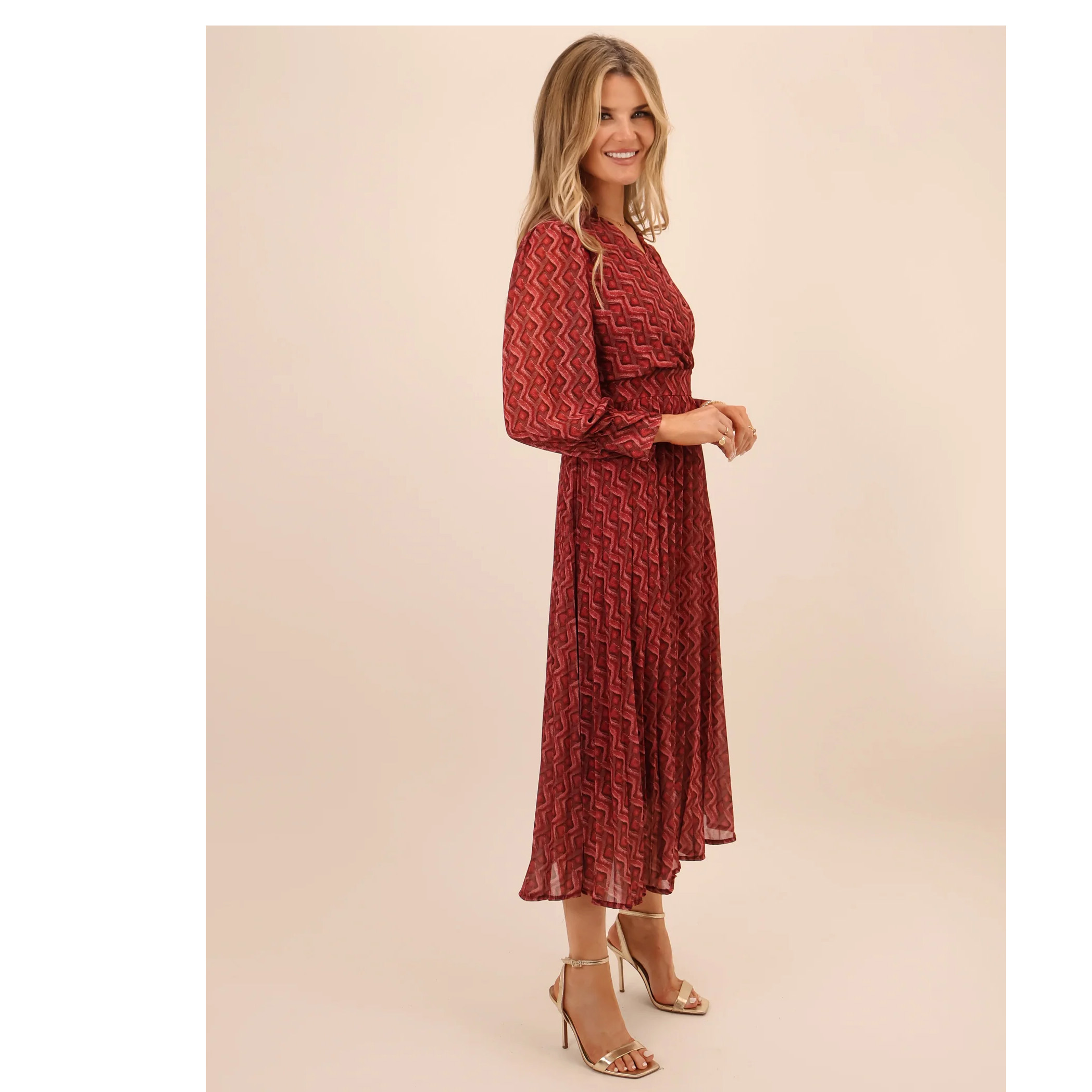 Kate & Pippa Red Positano Dress - Image 4