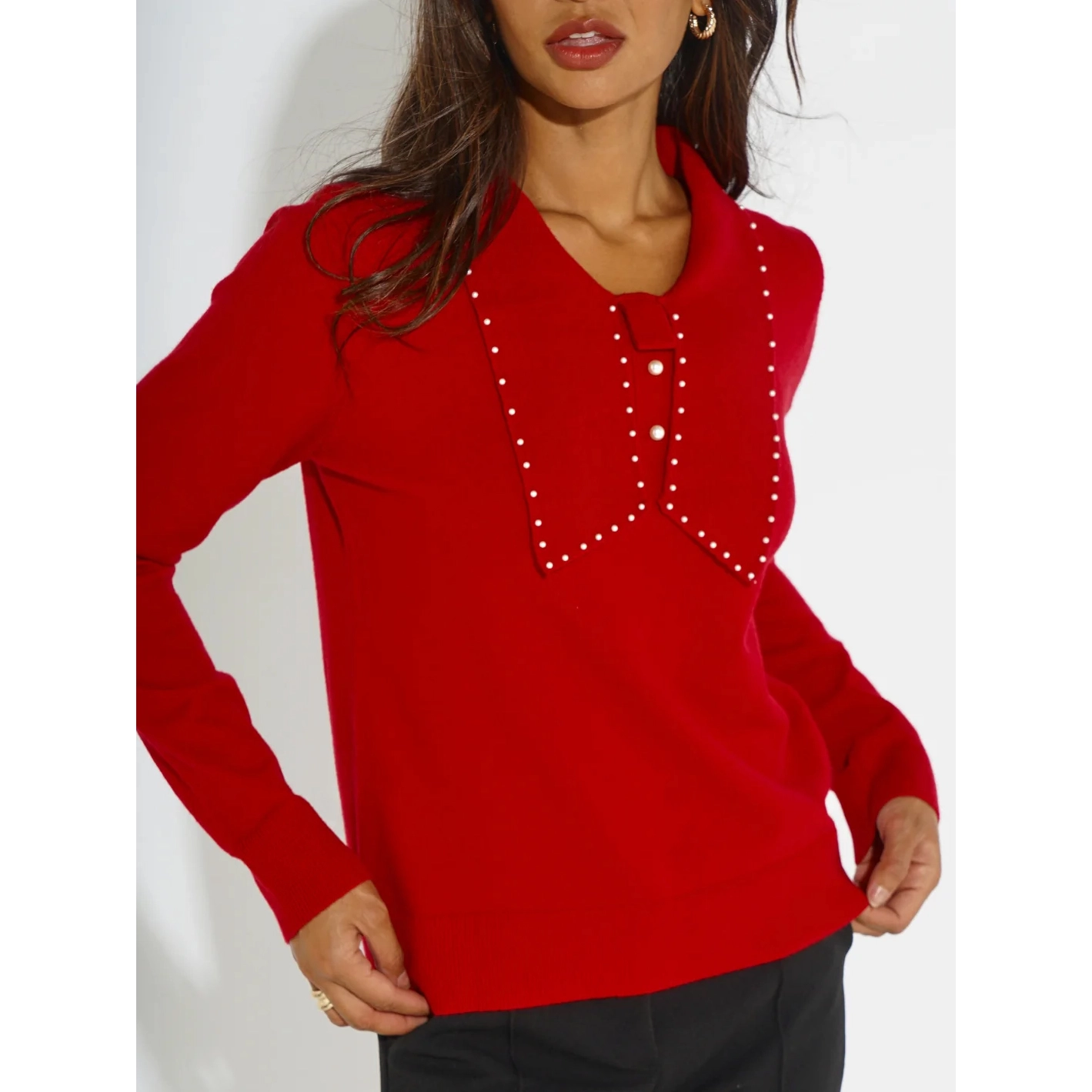 Kate & Pippa Presley Red Knit - Image 4