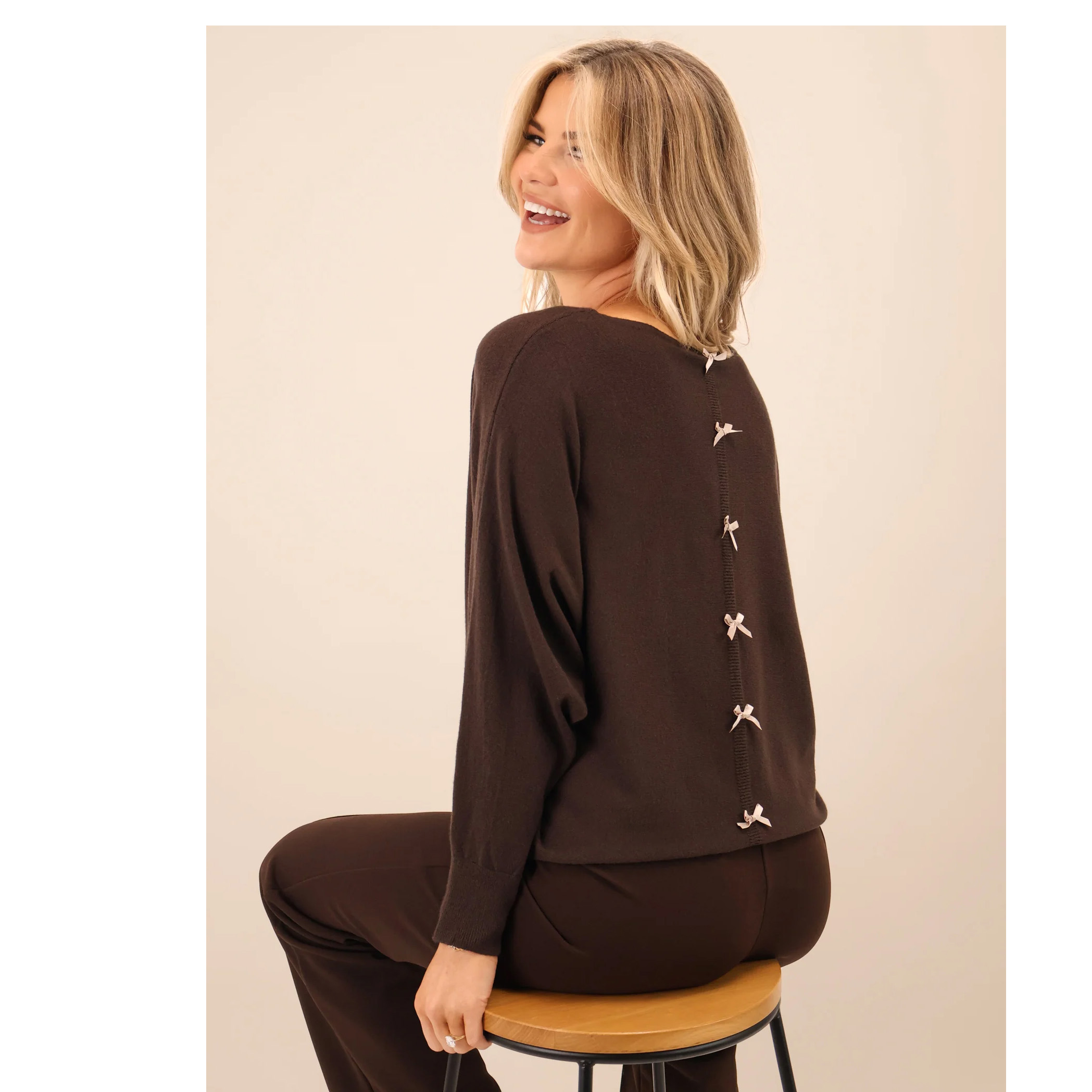 Kate & Pippa Venice Brown Knit - Image 3