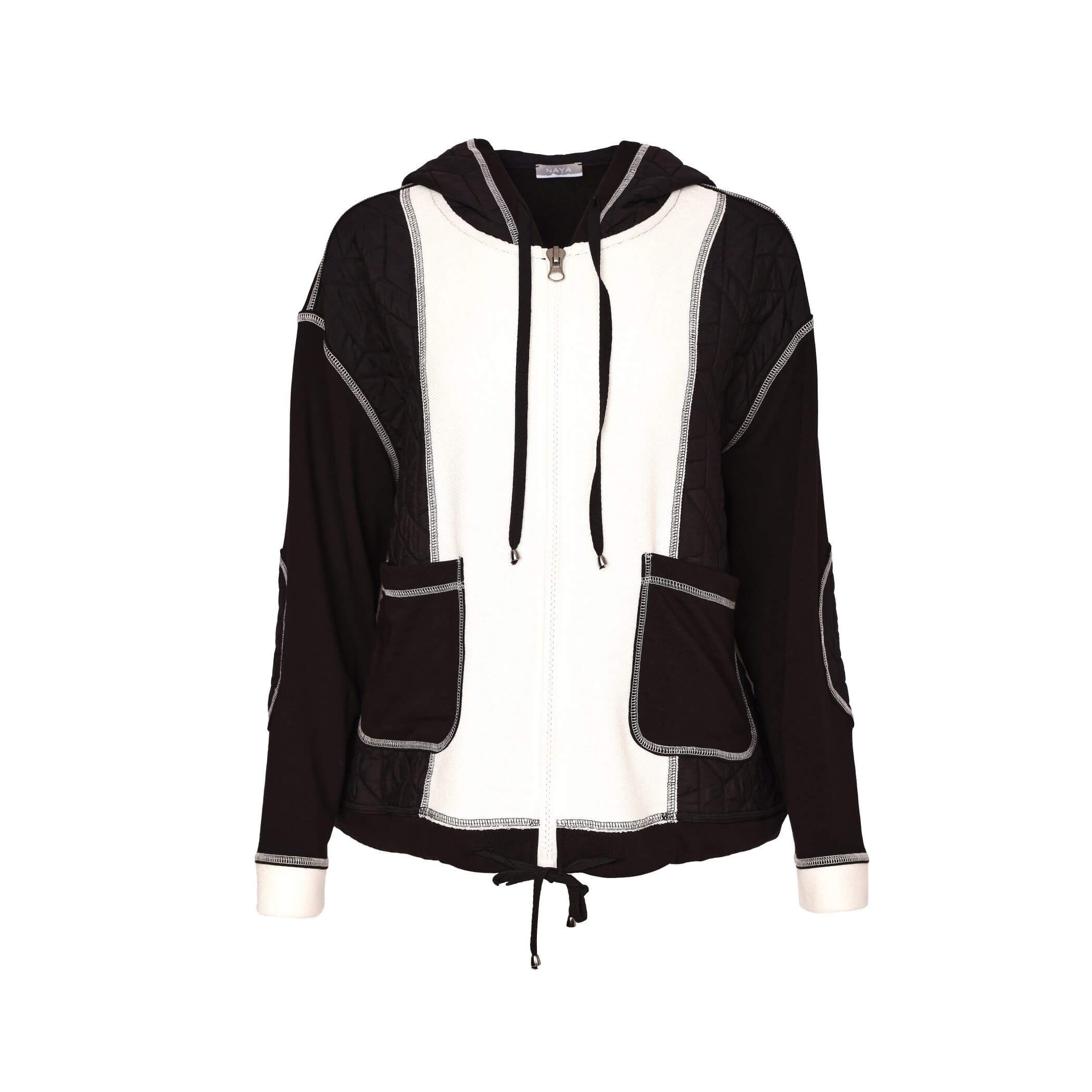 Naya Two Tone Hooded Jacket - Image 5