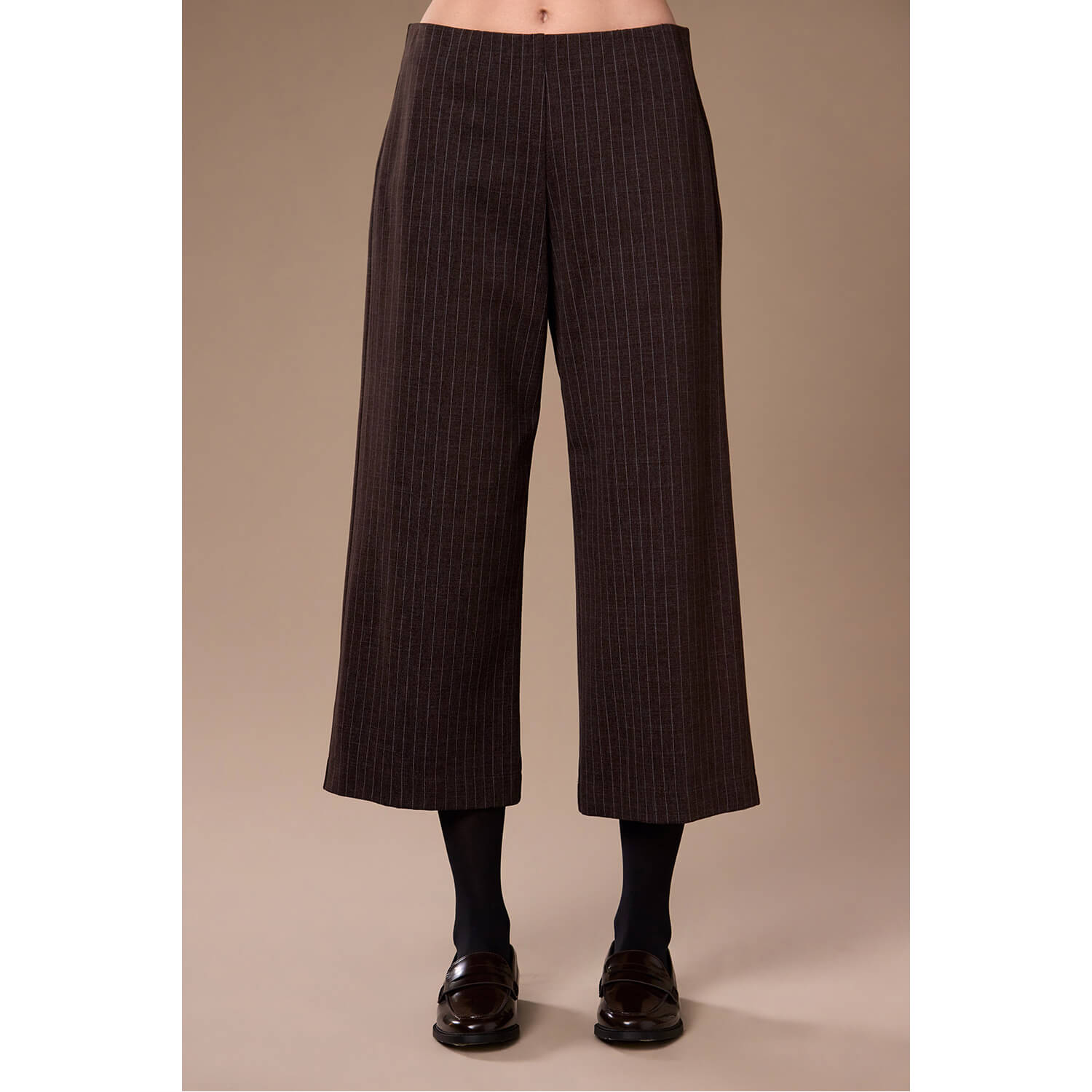 Peruzzi Brown Pinstripe Trouser