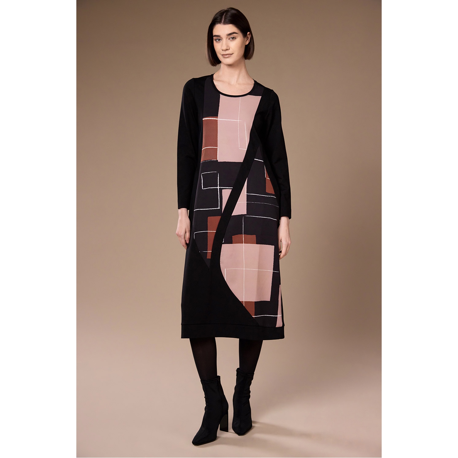 Peruzzi Panel Print Dress