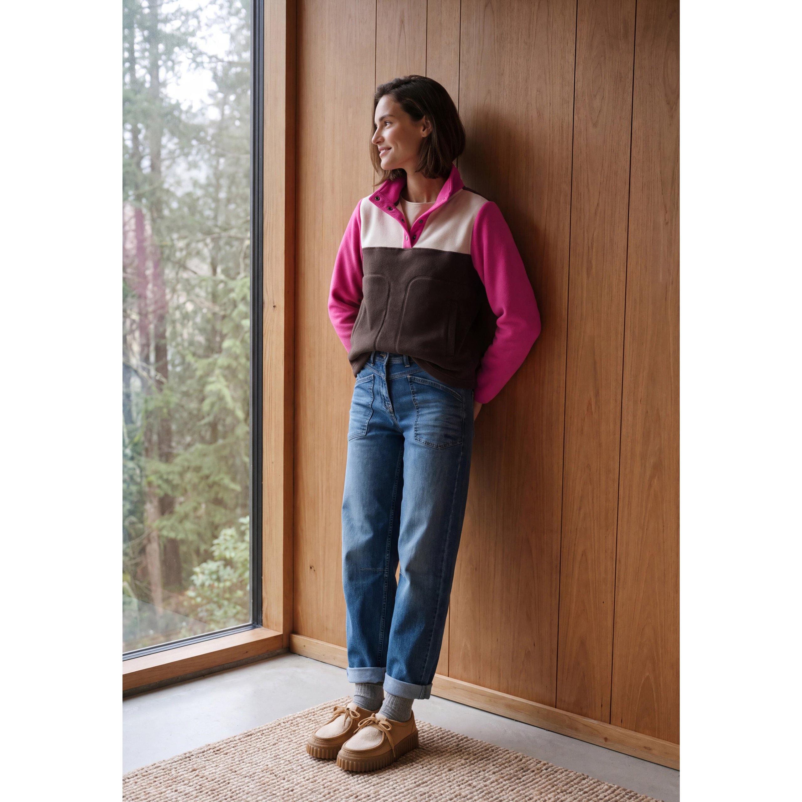 Cecil colour block fleece - Image 2