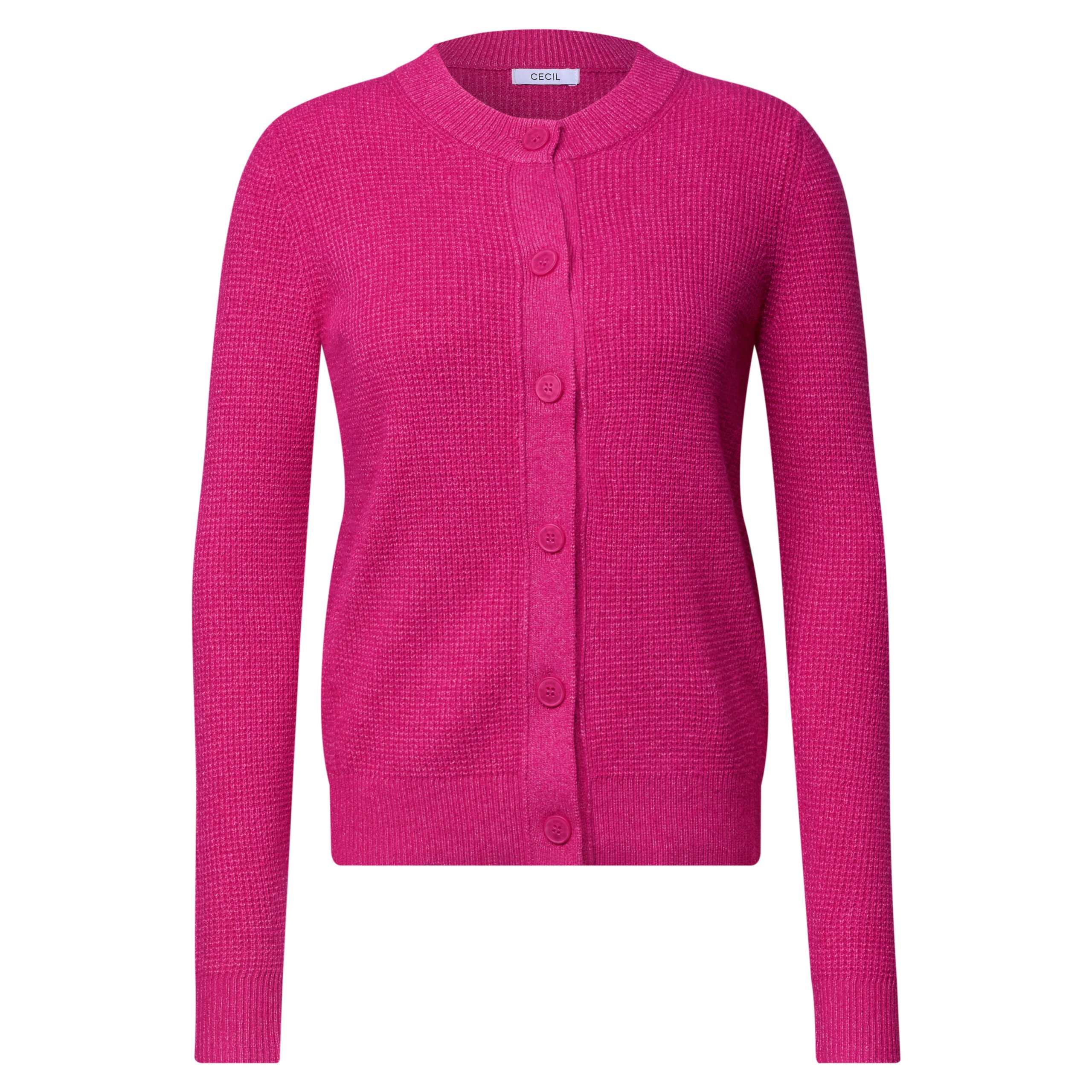 Cecil cardigan with round neck and button placket - Image 4