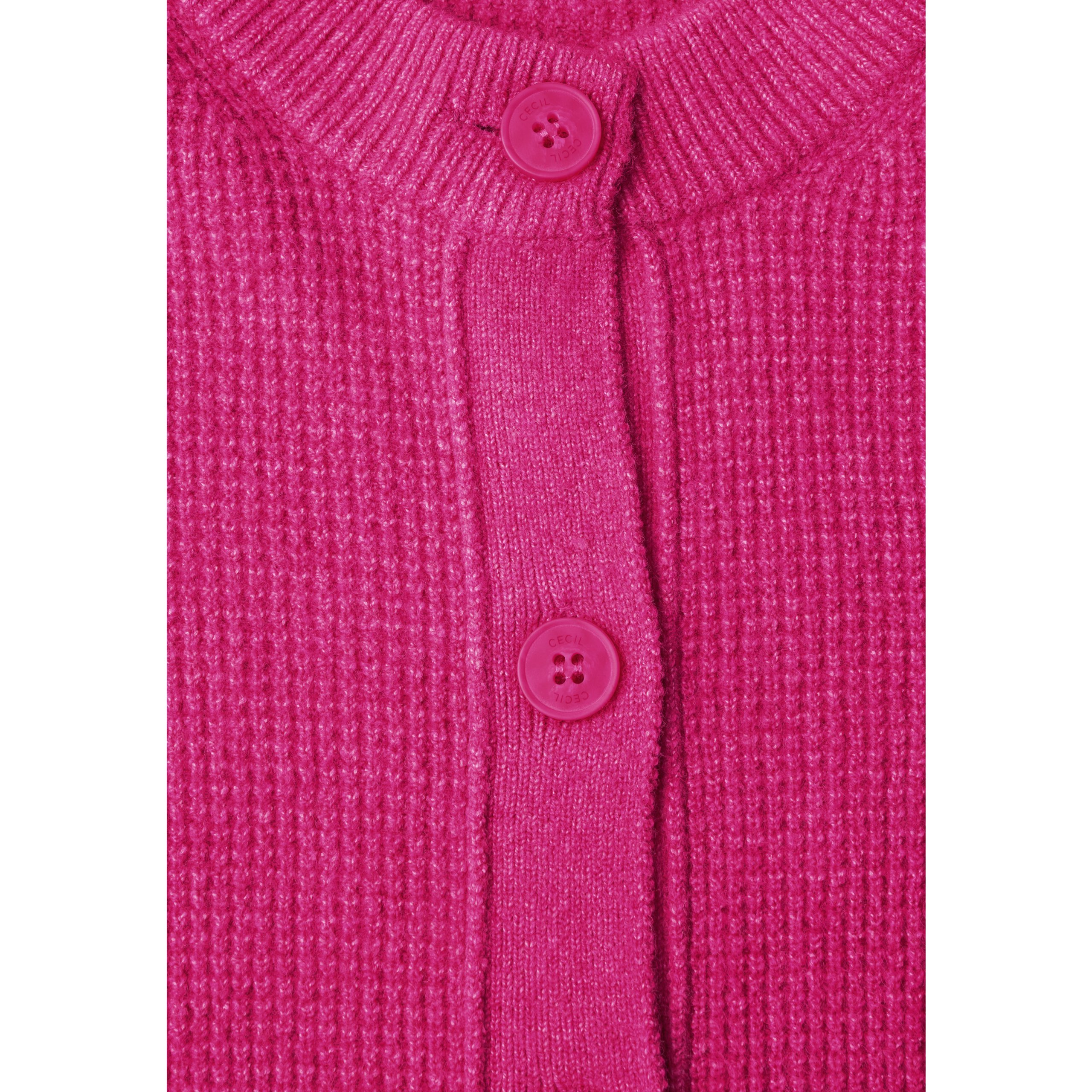 Cecil cardigan with round neck and button placket - Image 5