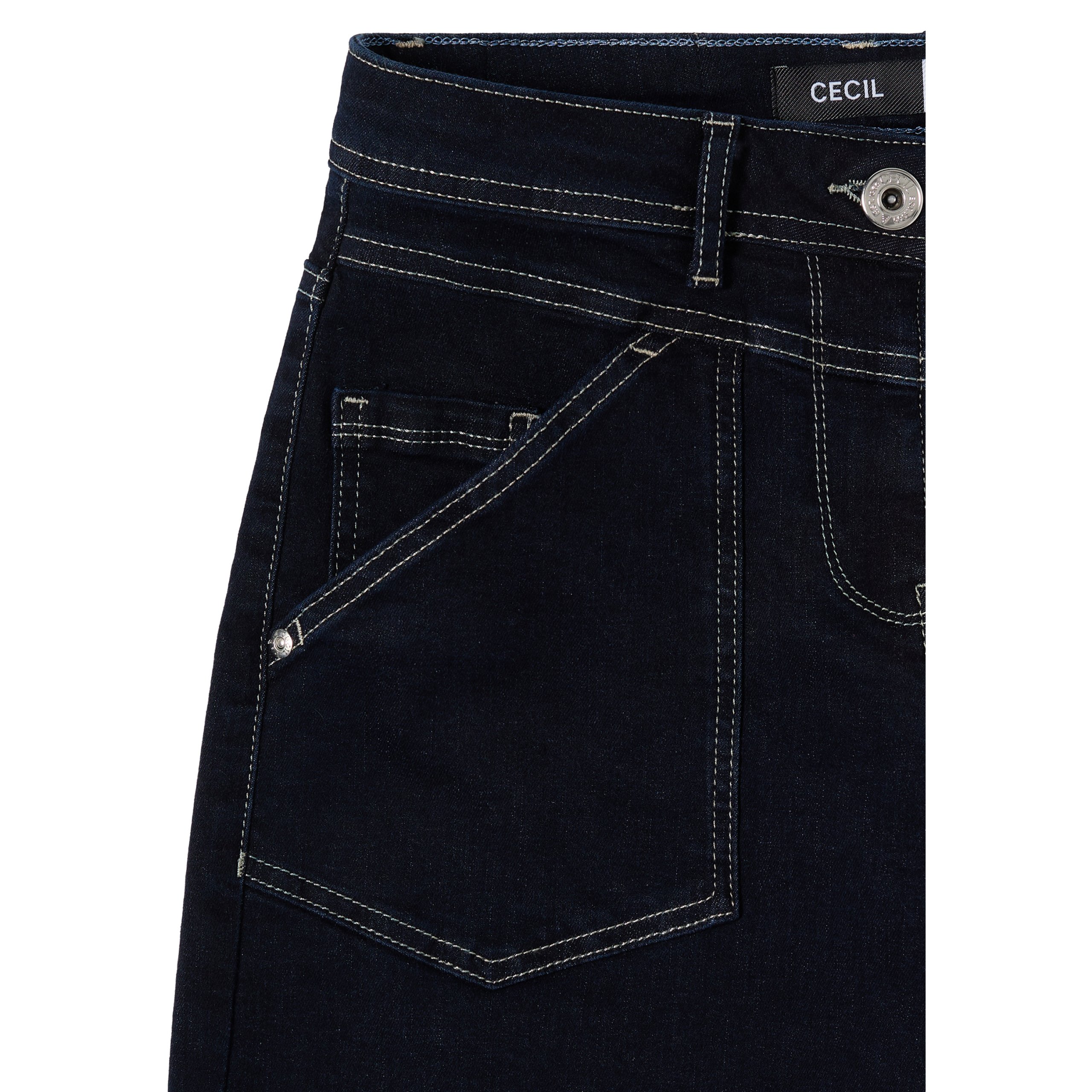 Cecil 30" barrel leg jeans with patch pockets - Image 5