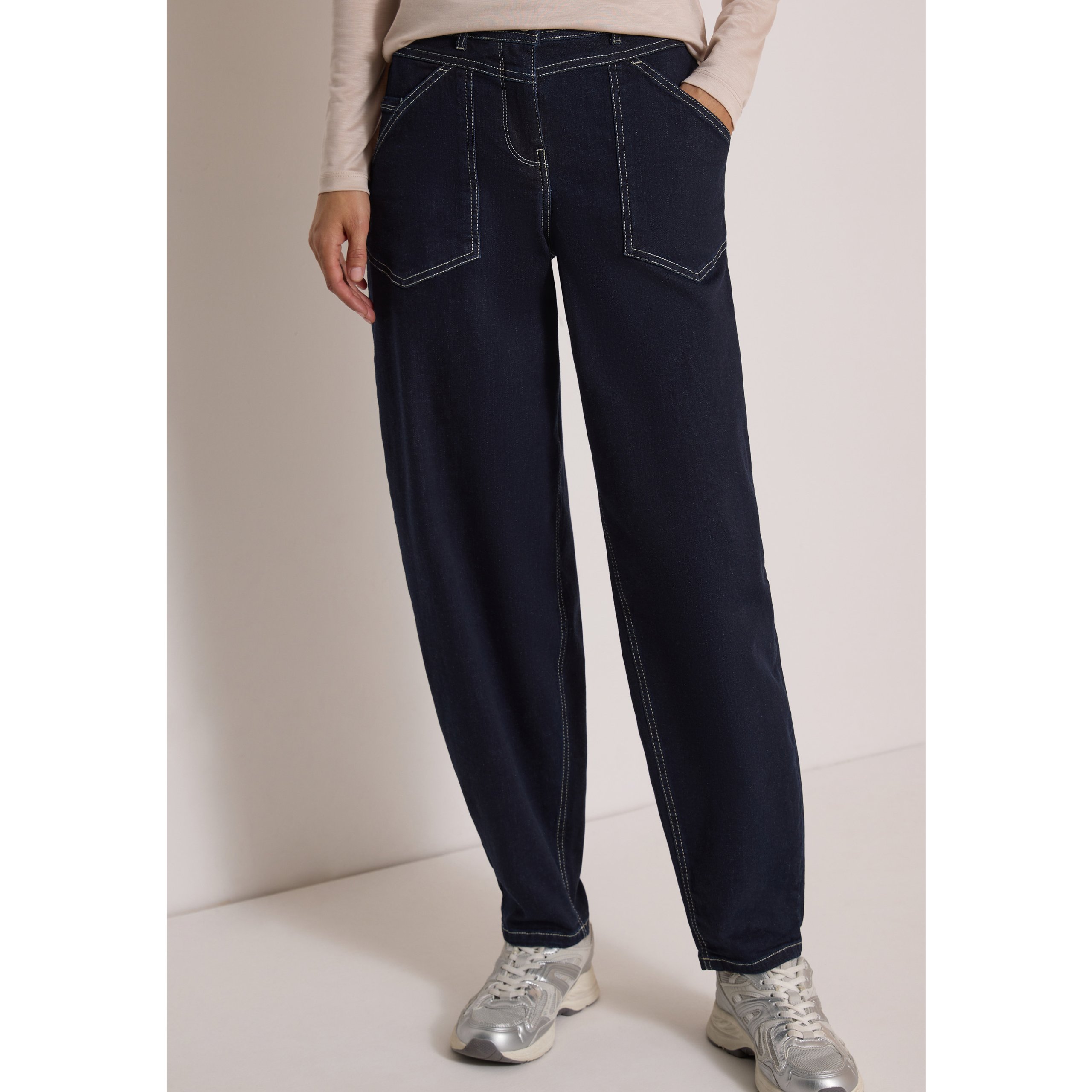 Cecil 30" barrel leg jeans with patch pockets - Image 6