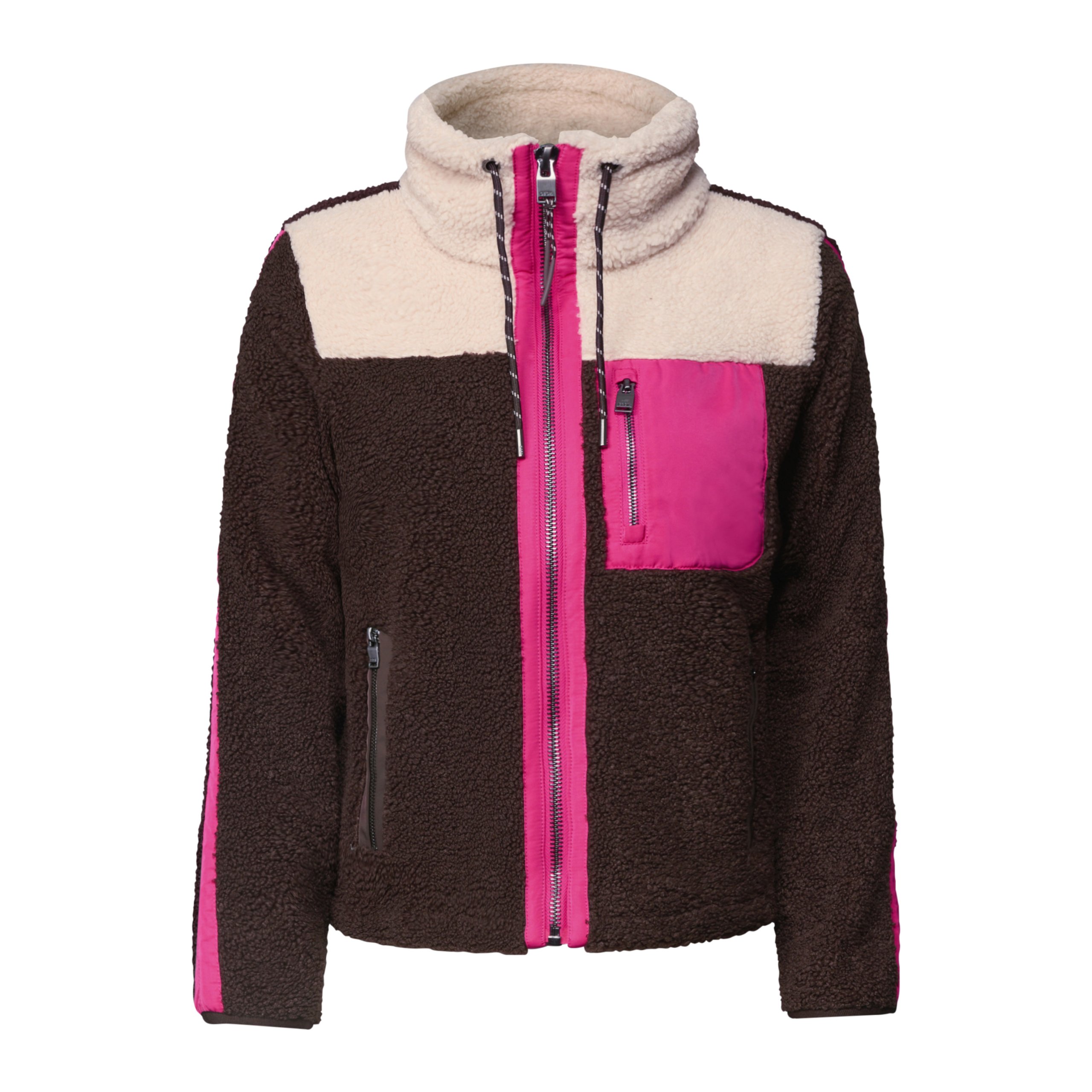 Cecil teddy jacket with softshell details - Image 4