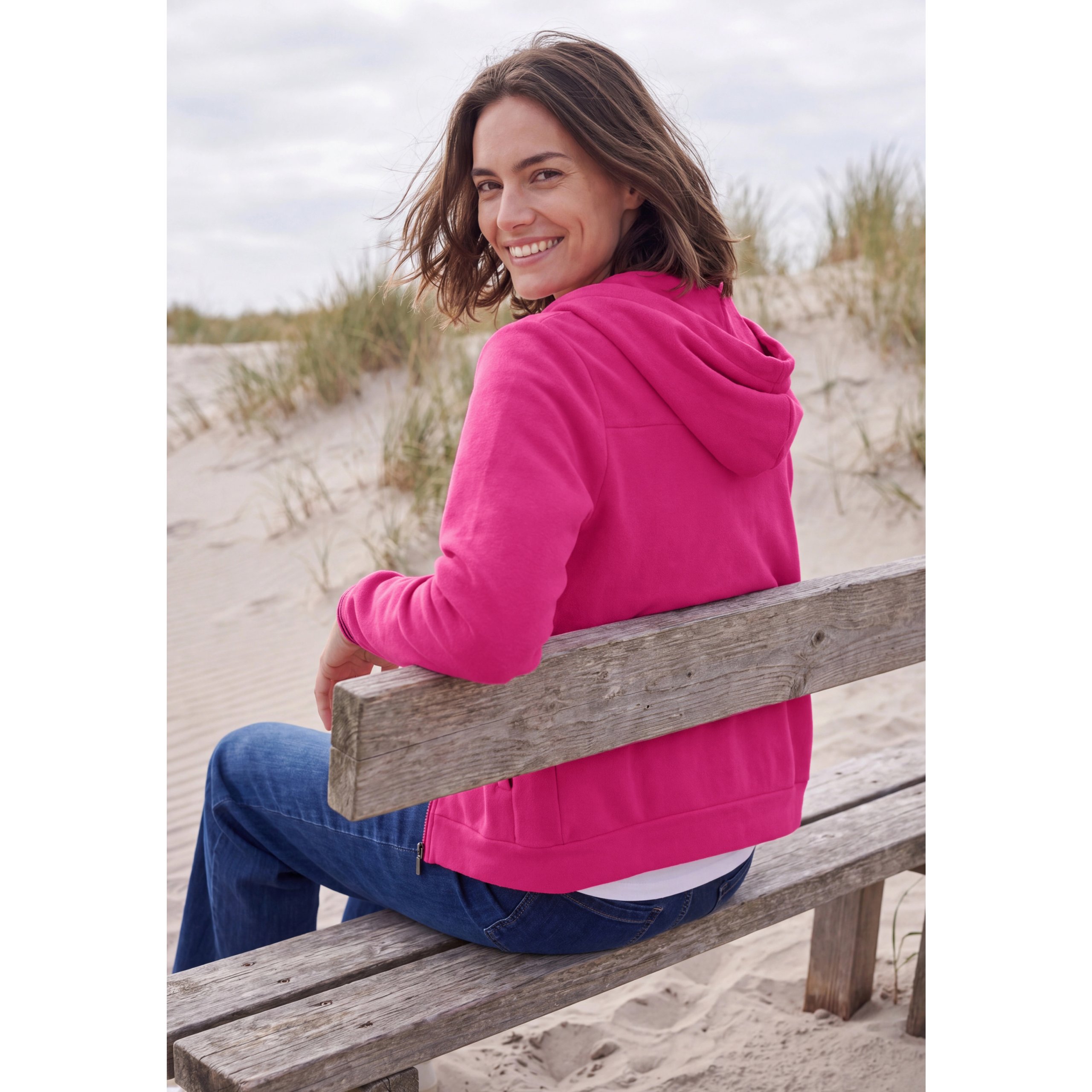 Cecil pink fleece hoody - Image 2