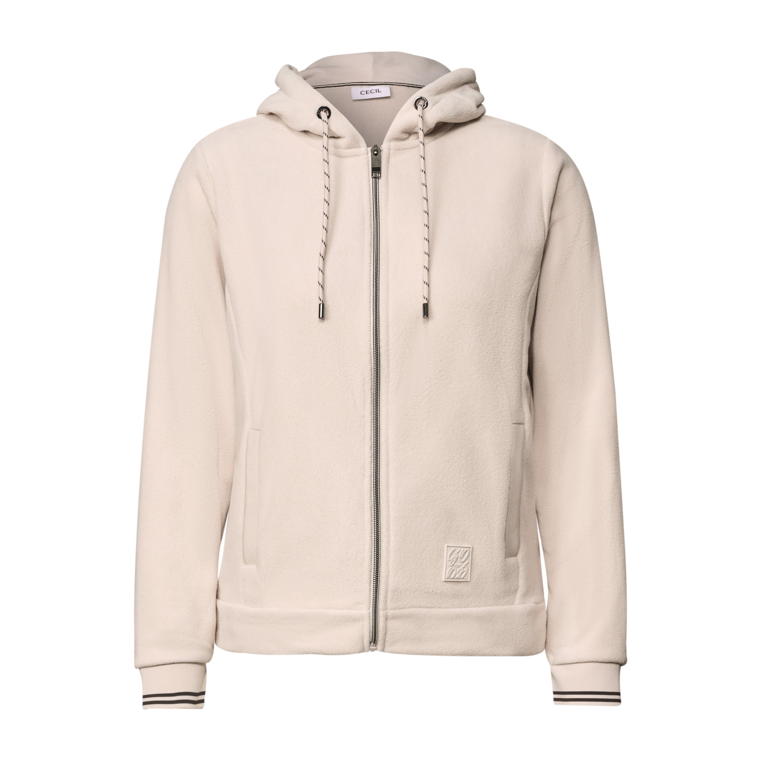 Cecil cashmere beige fleece hoody - Image 4