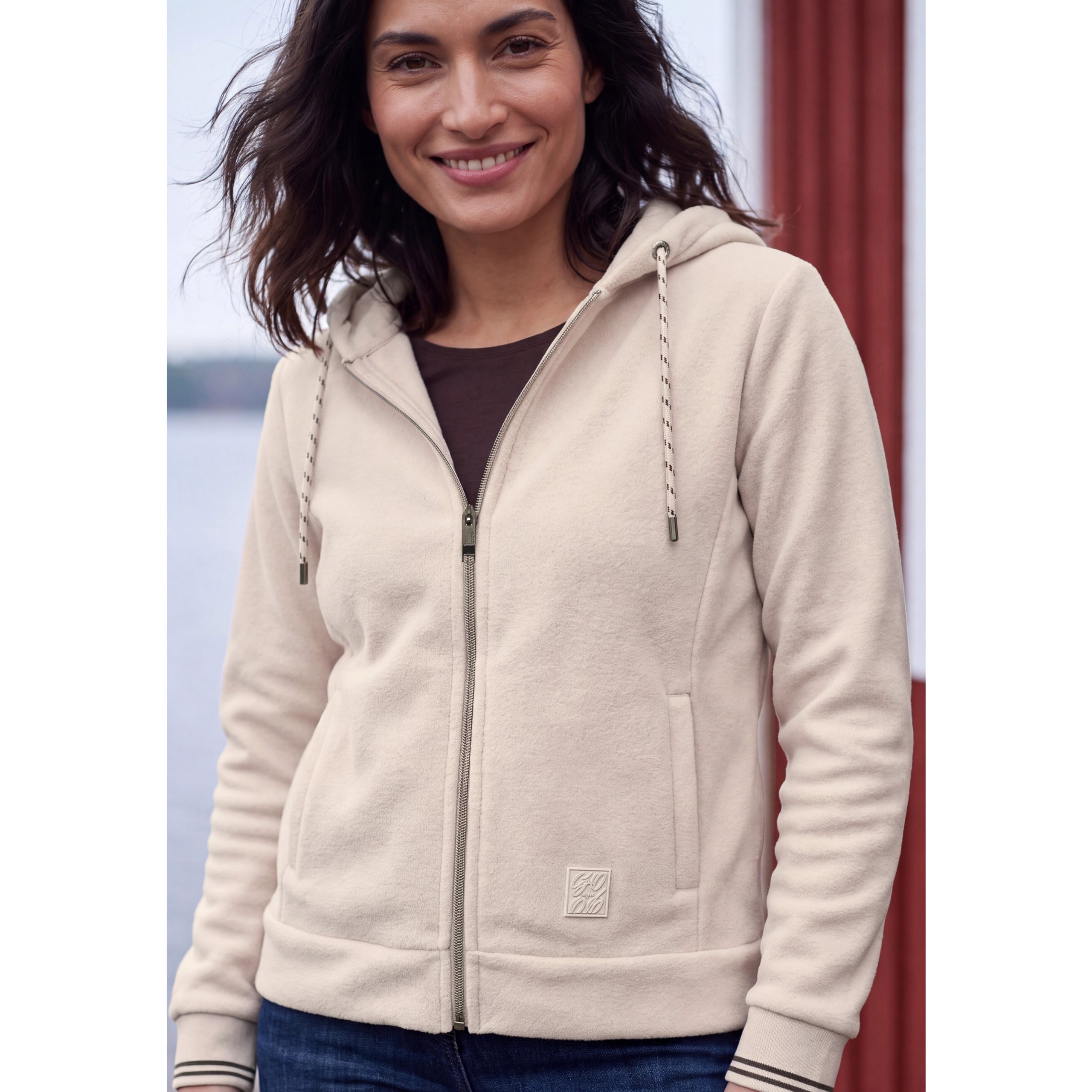 Cecil cashmere beige fleece hoody - Image 6